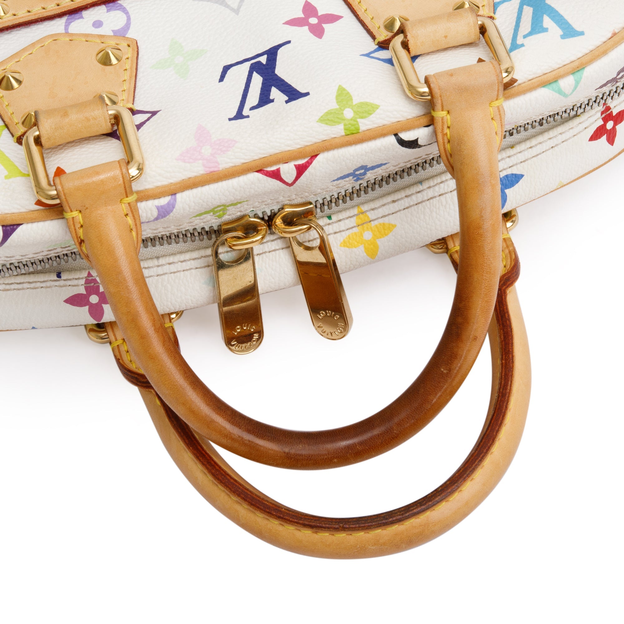 Louis Vuitton White Multicolore Monogram Trouville