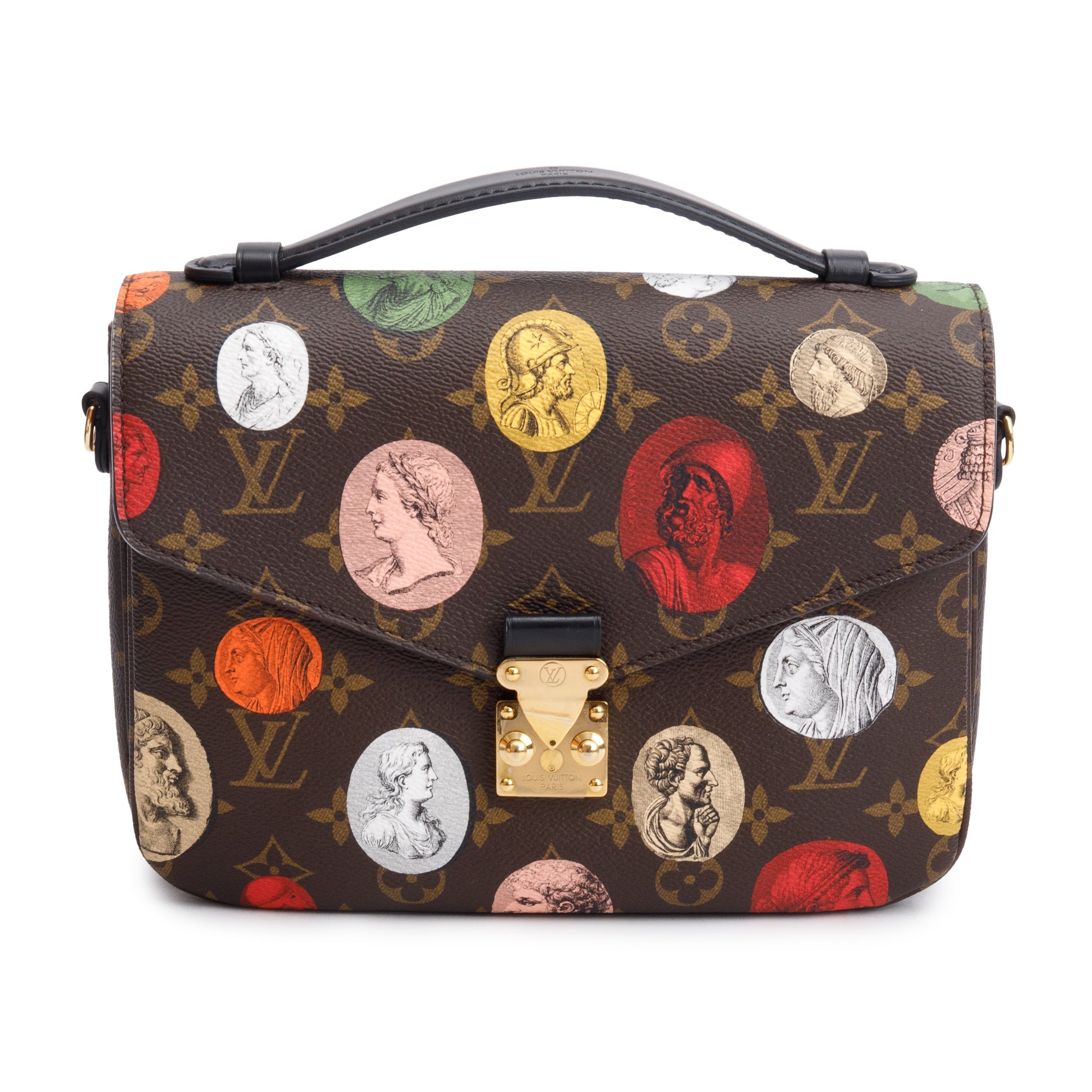 Louis Vuitton X Fornasetti 2022 Monogram Cameo Pochette Metis w/ Strap, Box & Receipt