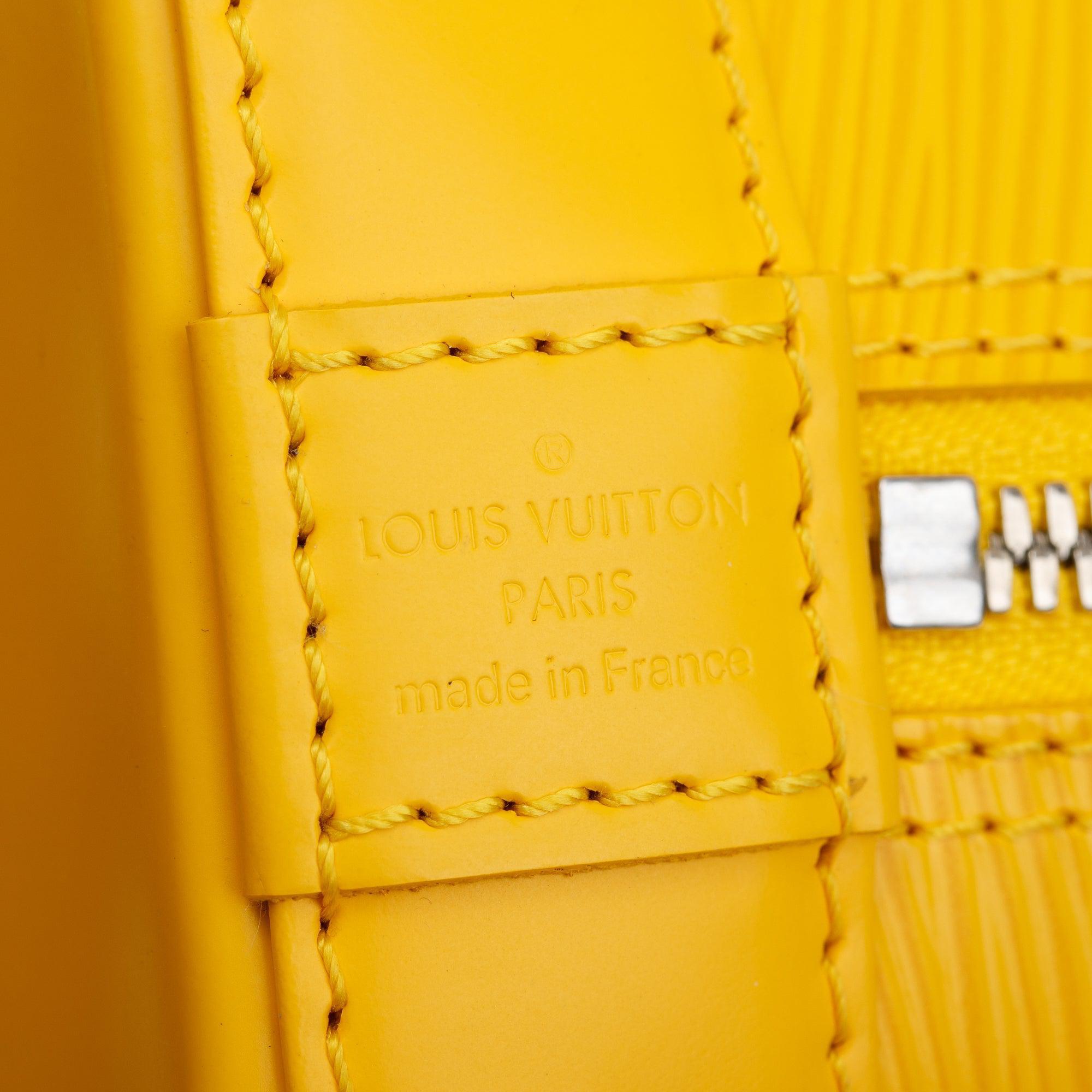 Louis Vuitton Yellow Epi Leather Alma BB w/ Box & Receipt