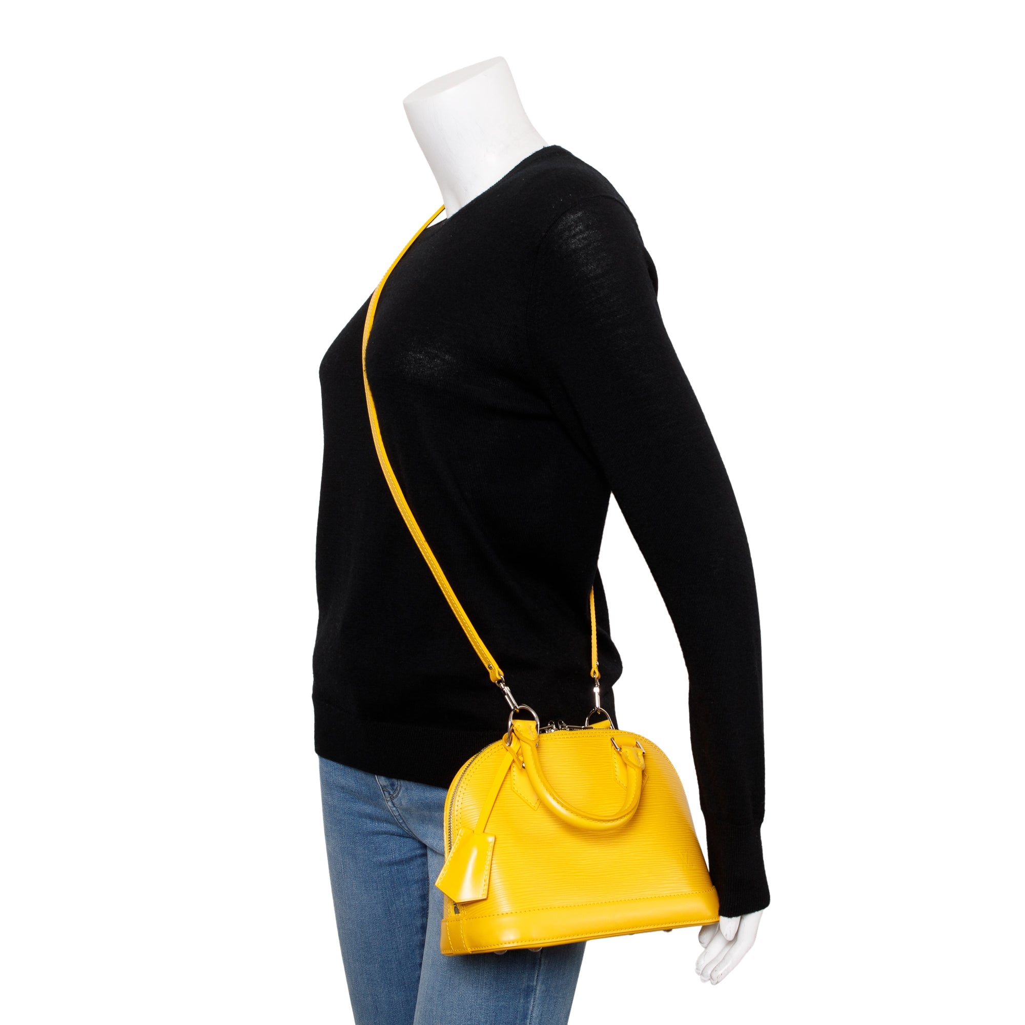 Louis Vuitton Yellow Epi Leather Alma BB w/ Box & Receipt