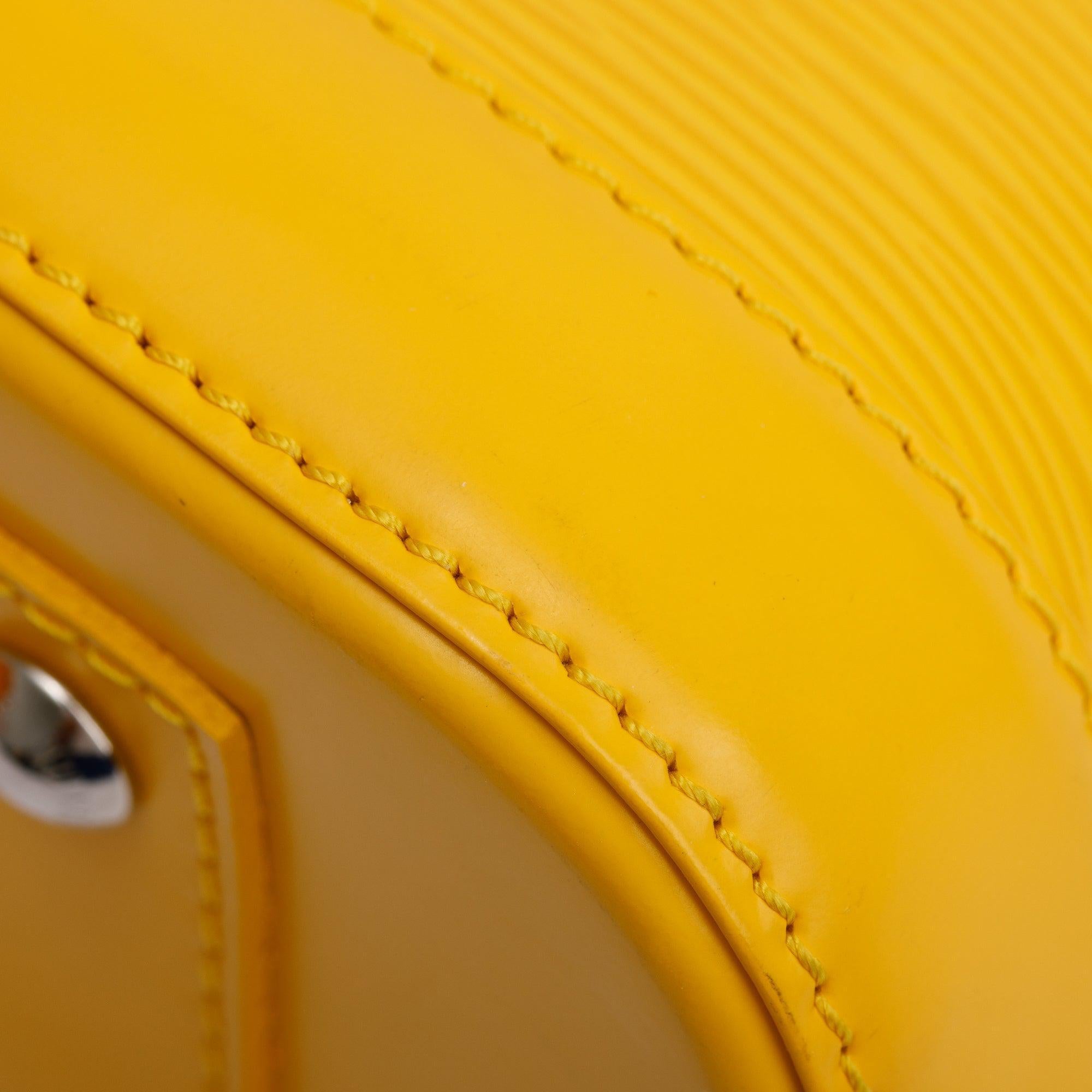 Louis Vuitton Yellow Epi Leather Alma BB w/ Box & Receipt
