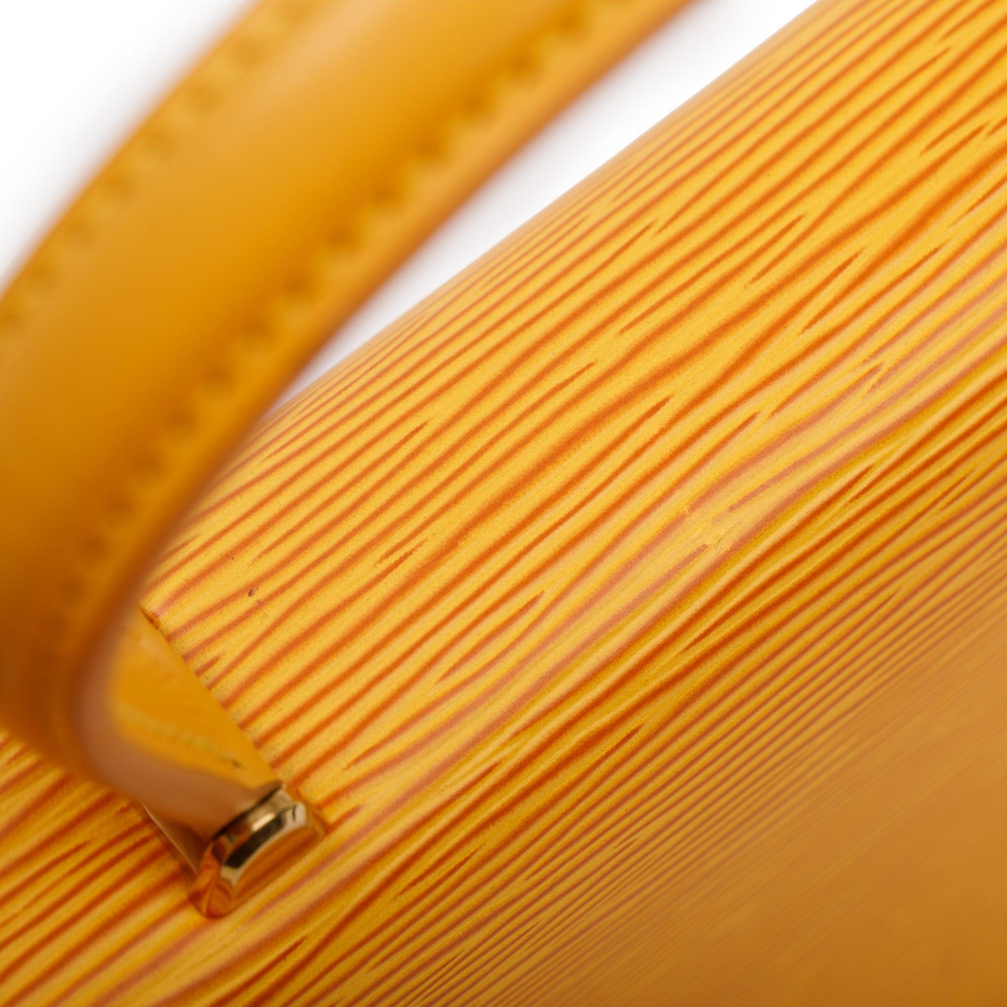 Louis Vuitton Yellow Epi Leather Malesherbes Handle Bag