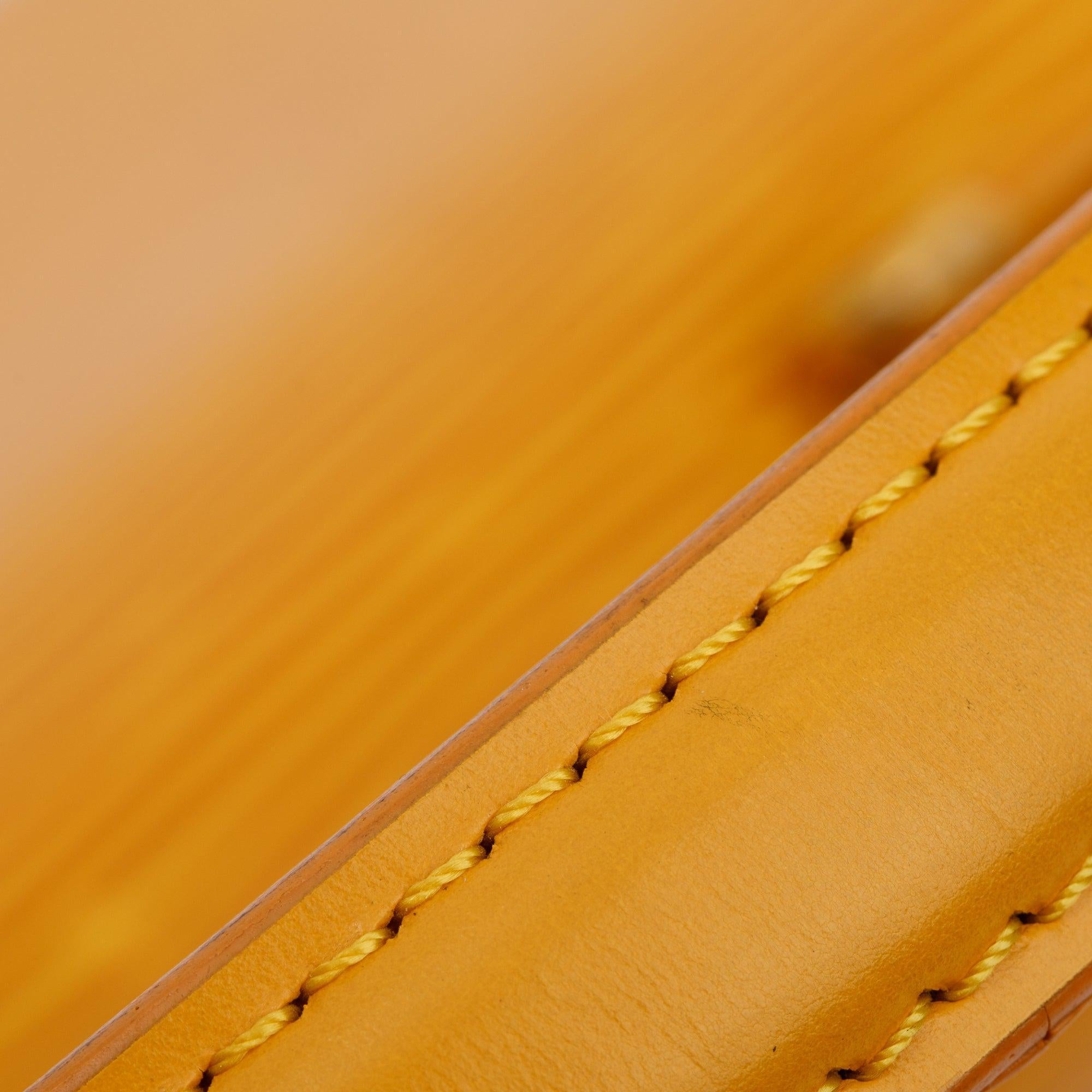 Louis Vuitton Yellow Epi Leather Malesherbes Handle Bag