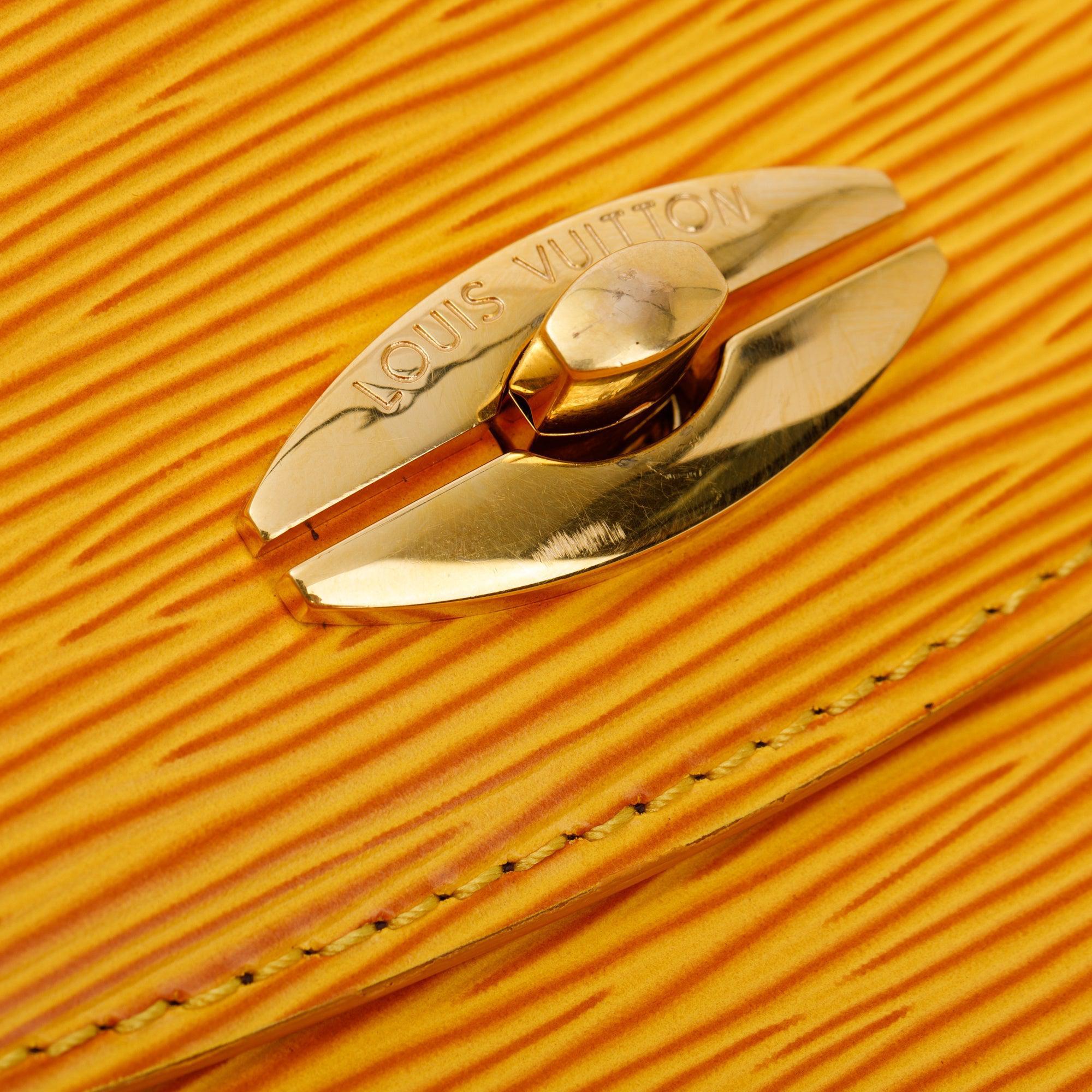 Louis Vuitton Yellow Epi Leather Malesherbes Handle Bag