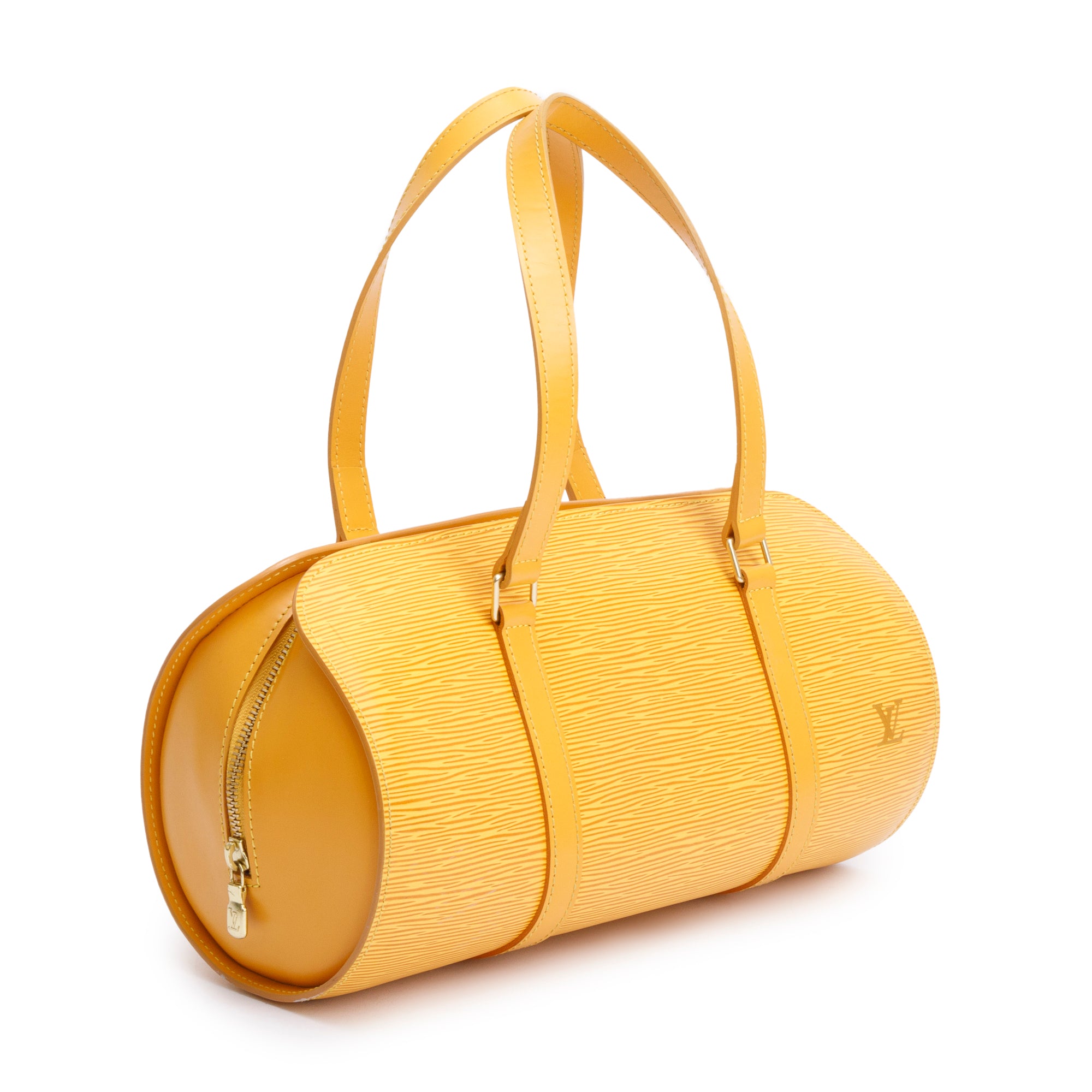 Louis Vuitton Yellow Epi Leather Papillon 30 w/ Pochette