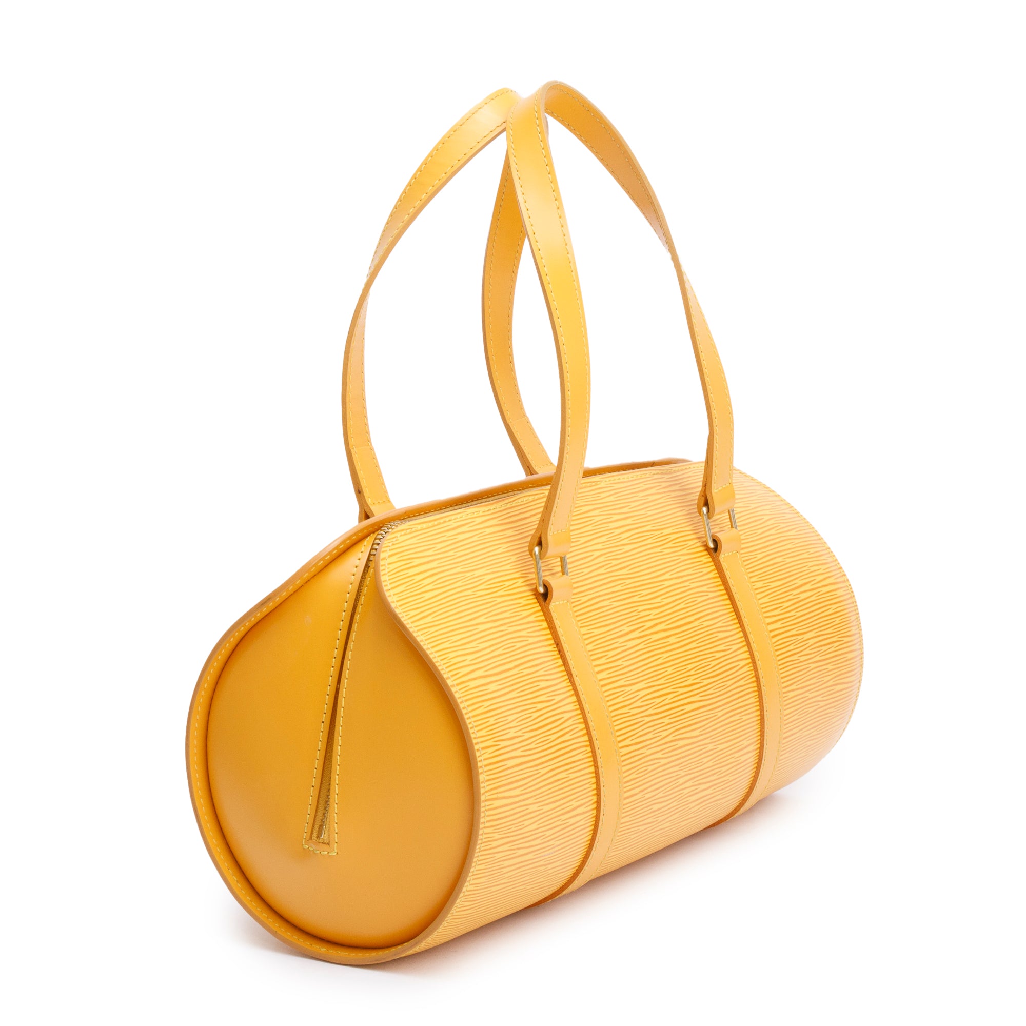 Louis Vuitton Yellow Epi Leather Papillon 30 w/ Pochette