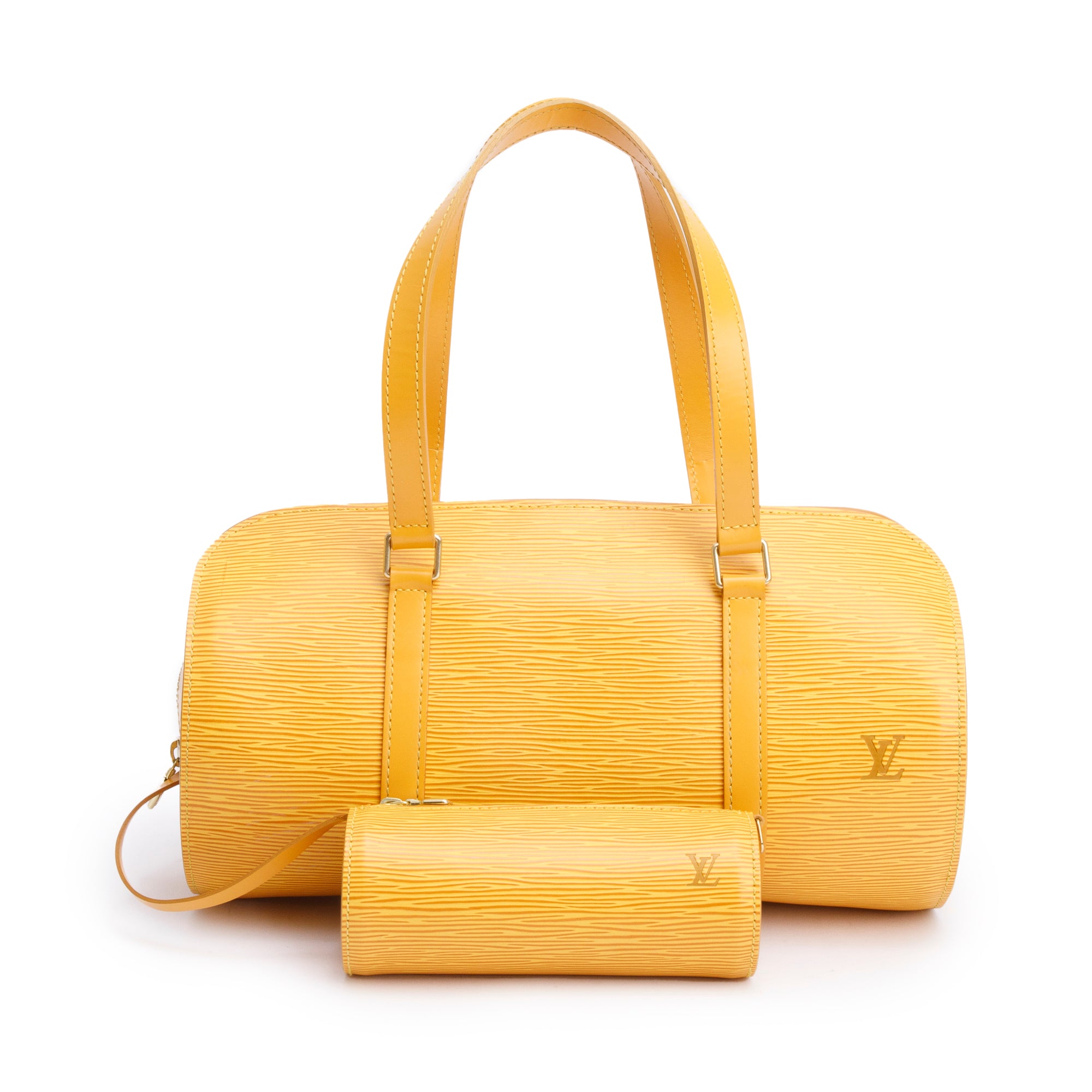 Louis Vuitton Yellow Epi Leather Papillon 30 w/ Pochette