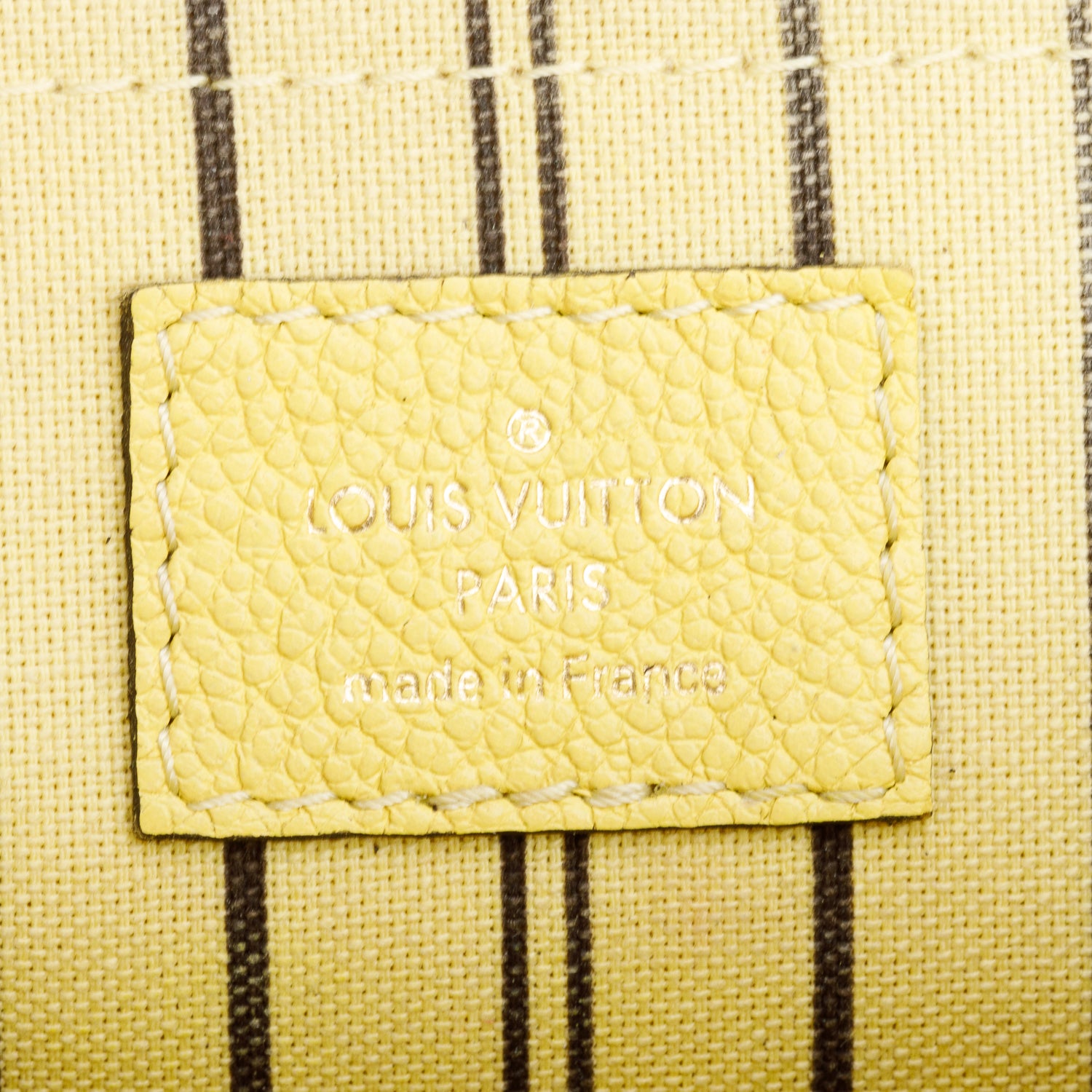 Louis Vuitton Yellow Monogram Empreinte Leather Montaigne BB w/ Strap