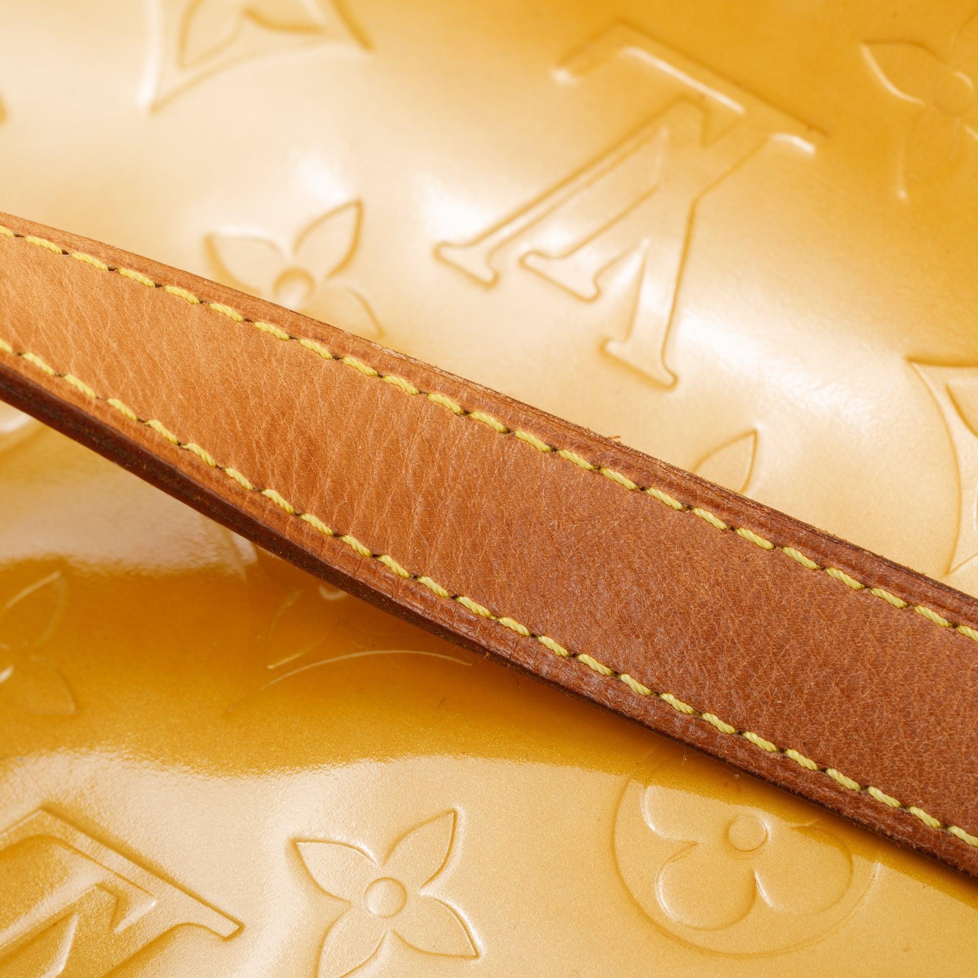 Louis Vuitton Yellow Monogram Vernis Houston Tote