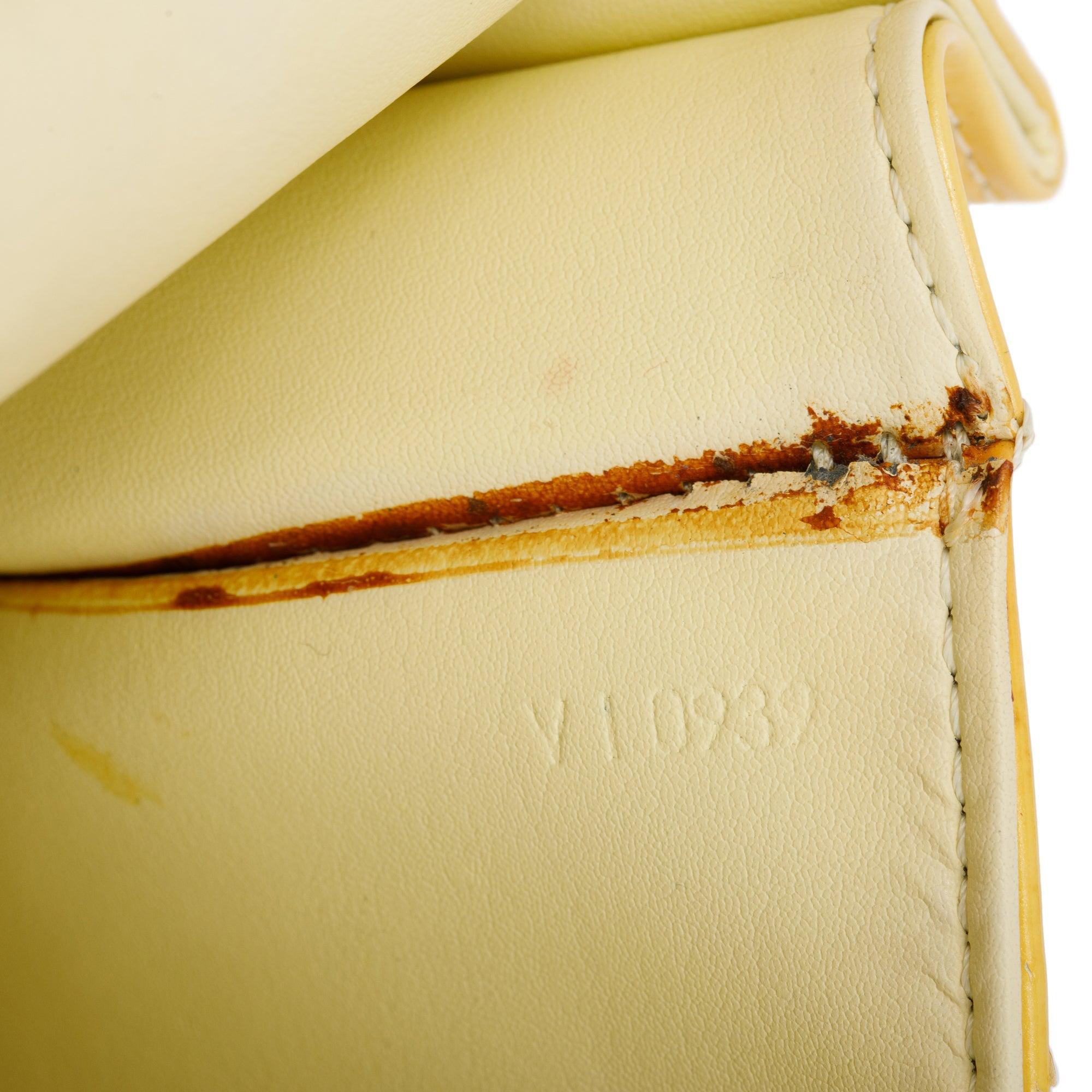 Louis Vuitton Yellow Monogram Vernis Leather Street Spring Handle Bag
