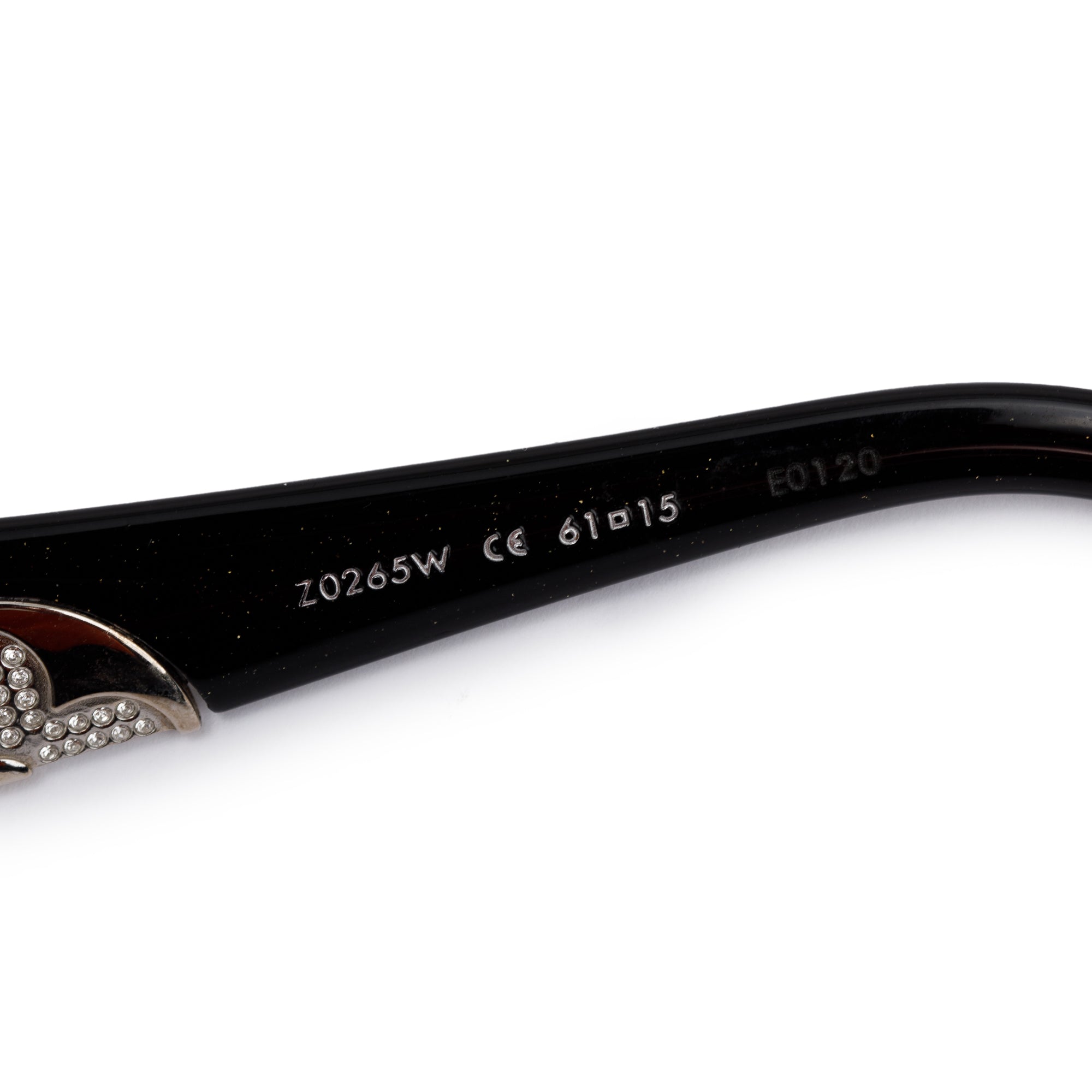 Louis Vuitton Z0265W Black Acetate Crystal Embellished Iris PM Sunglasses