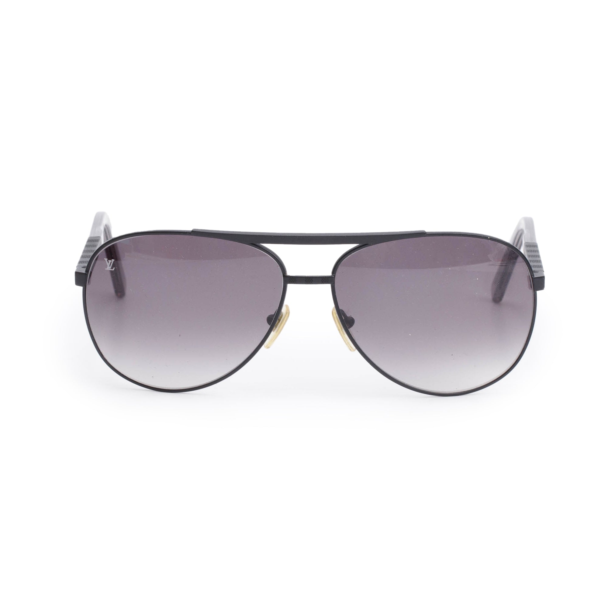 Louis Vuitton Z0338U Damier Attitude Pilot Sunglasses w/ Case