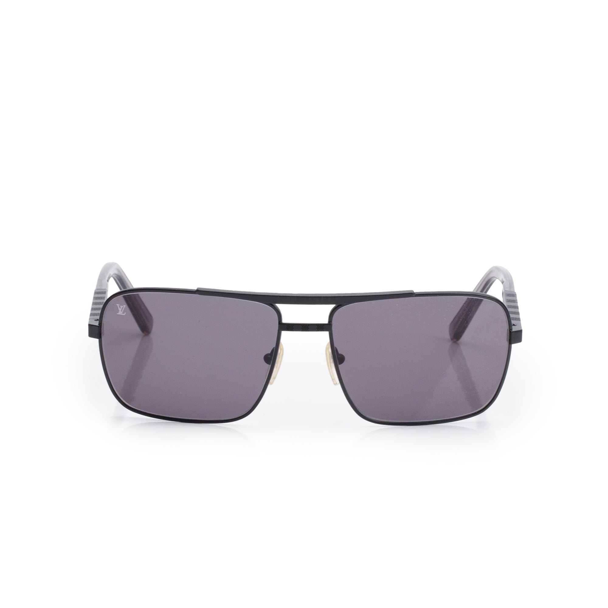 Louis Vuitton Z0433U Damier Attitude Pilot Sunglasses w/ Case