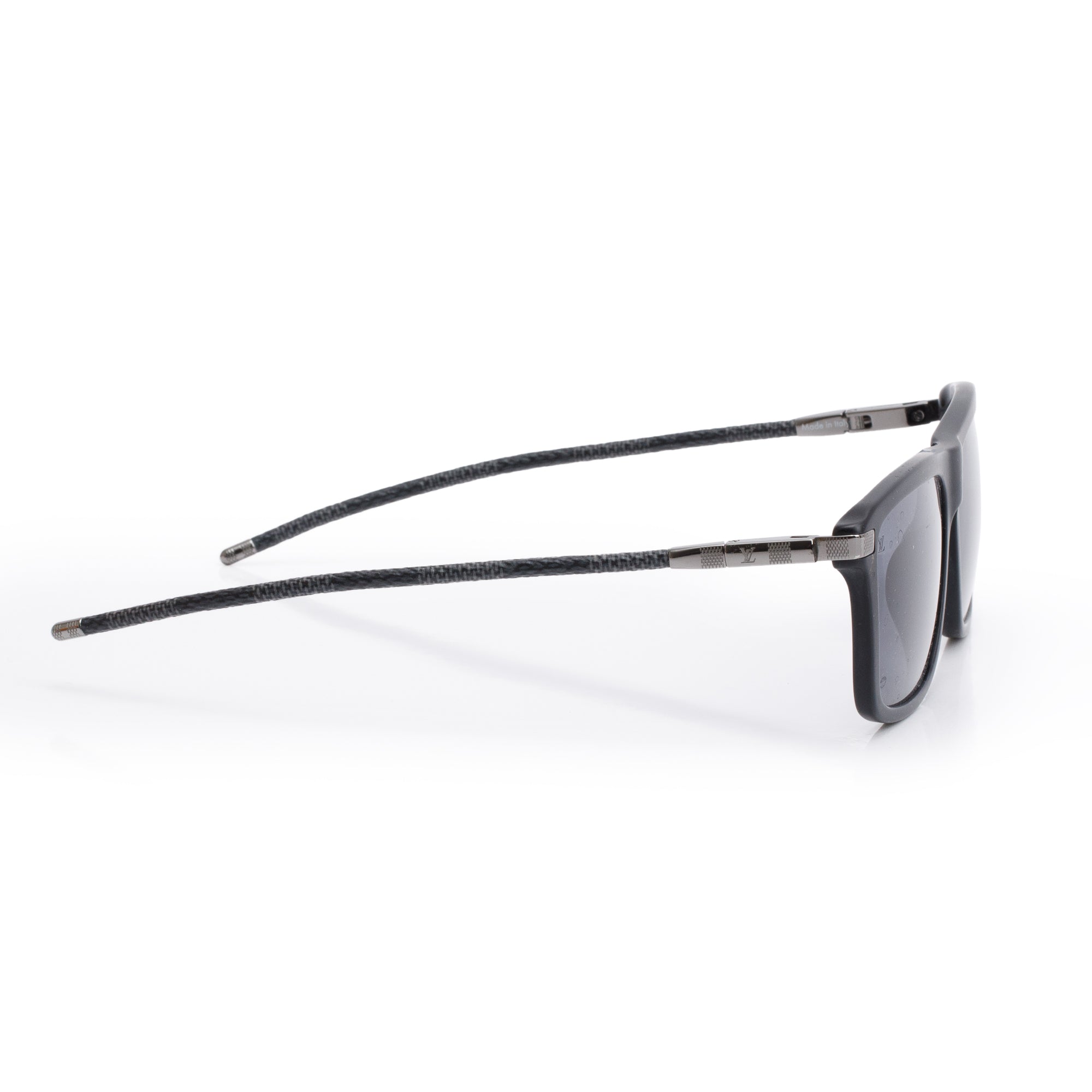 Louis Vuitton Z077IE Damier Graphite Alliance Square Sunglasses w/ Case