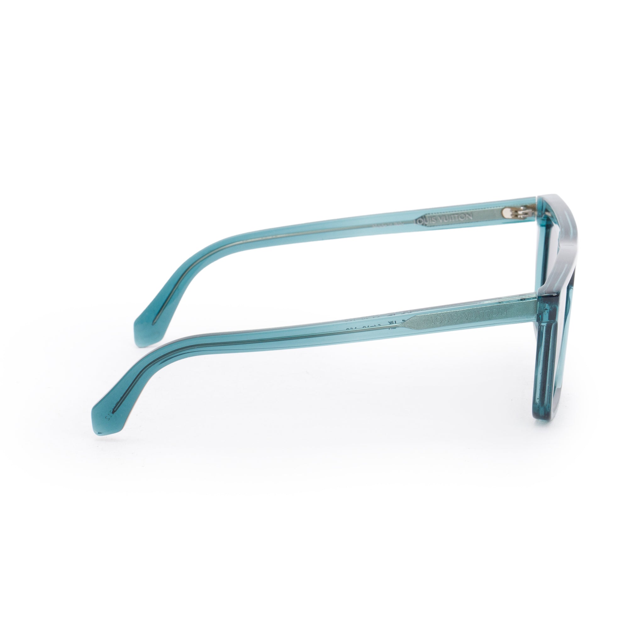 Louis Vuitton Z1810W Blue Acetate LV Bloom Sunglasses w/ Box & Case