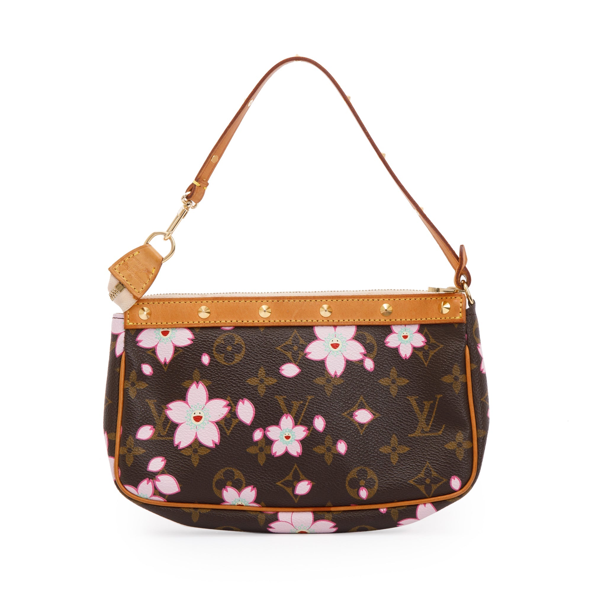 Louis Vuitton x Takashi Murakami Monogram Cherry Blossom Pochette Accessories