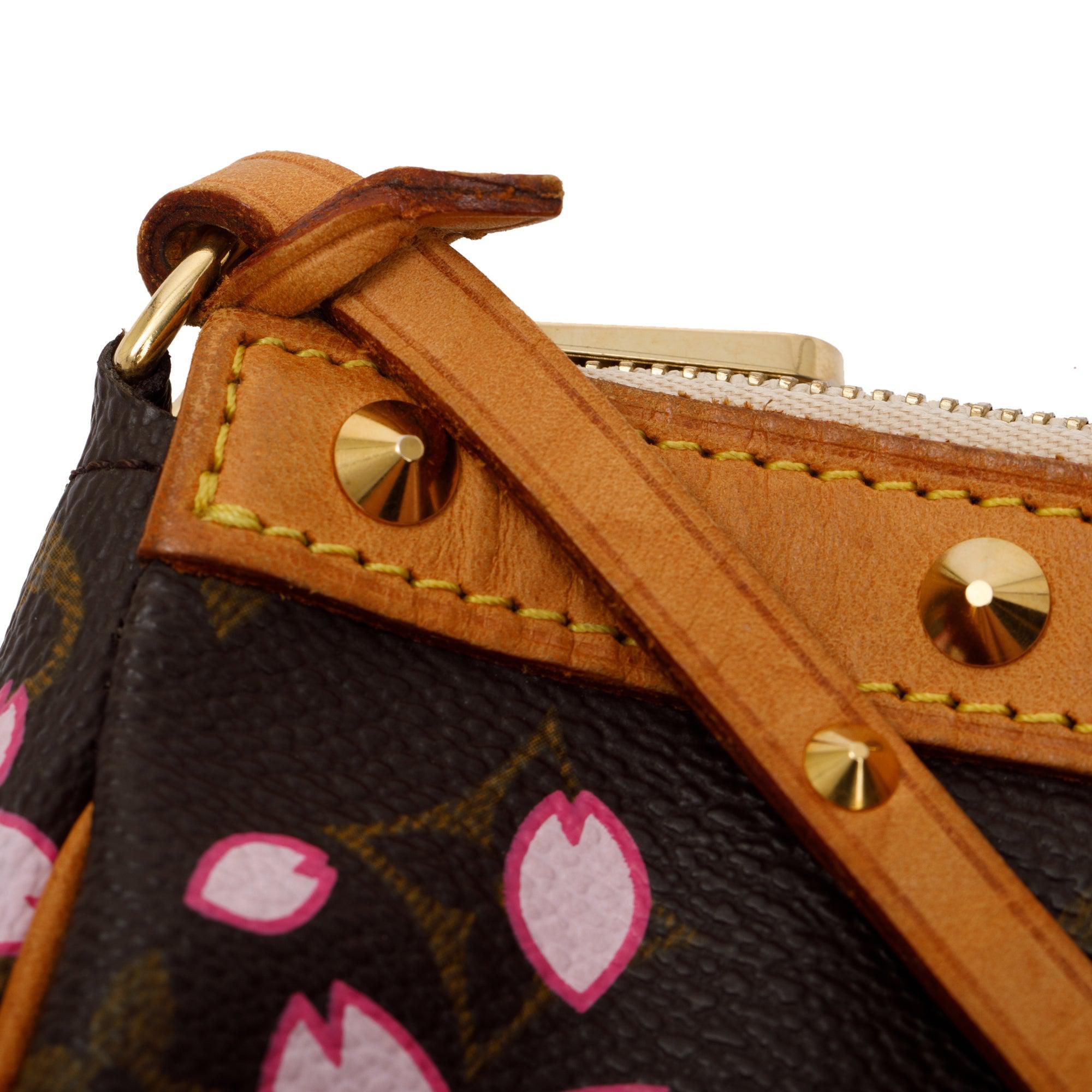 Louis Vuitton x Takashi Murakami Monogram Cherry Blossom Pochette Accessories