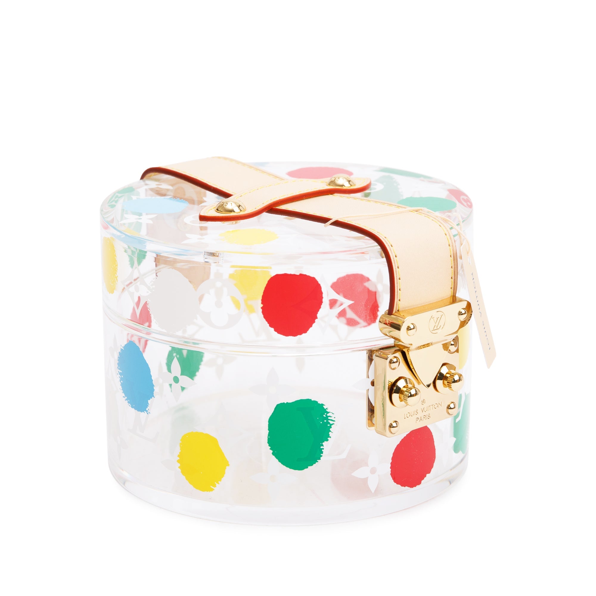 Louis Vuitton x Yayoi Kusama 2022 Transparent Plexiglass Scott Box w/ Box