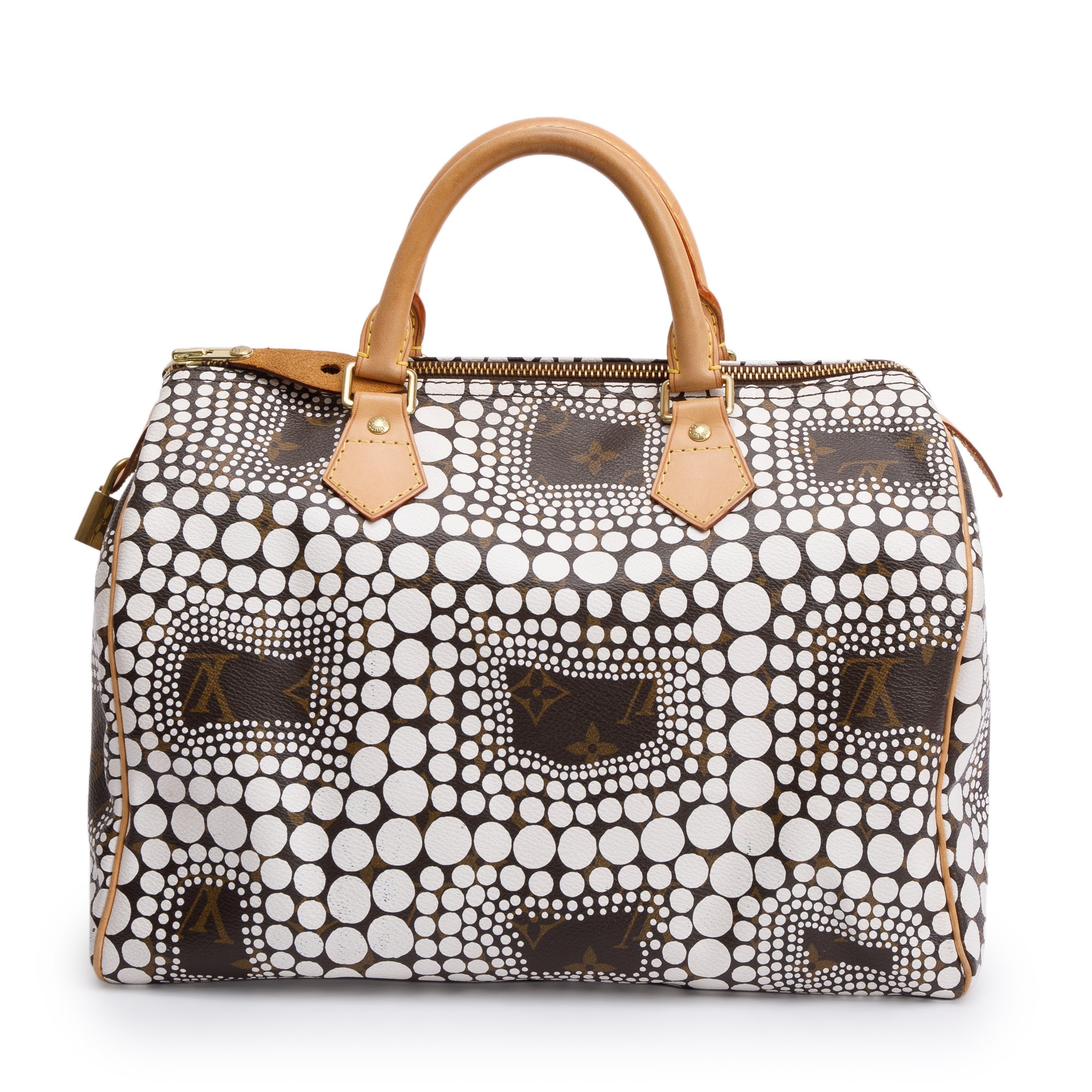 Louis Vuitton x Yayoi Kusama White Monogram Town Speedy 30