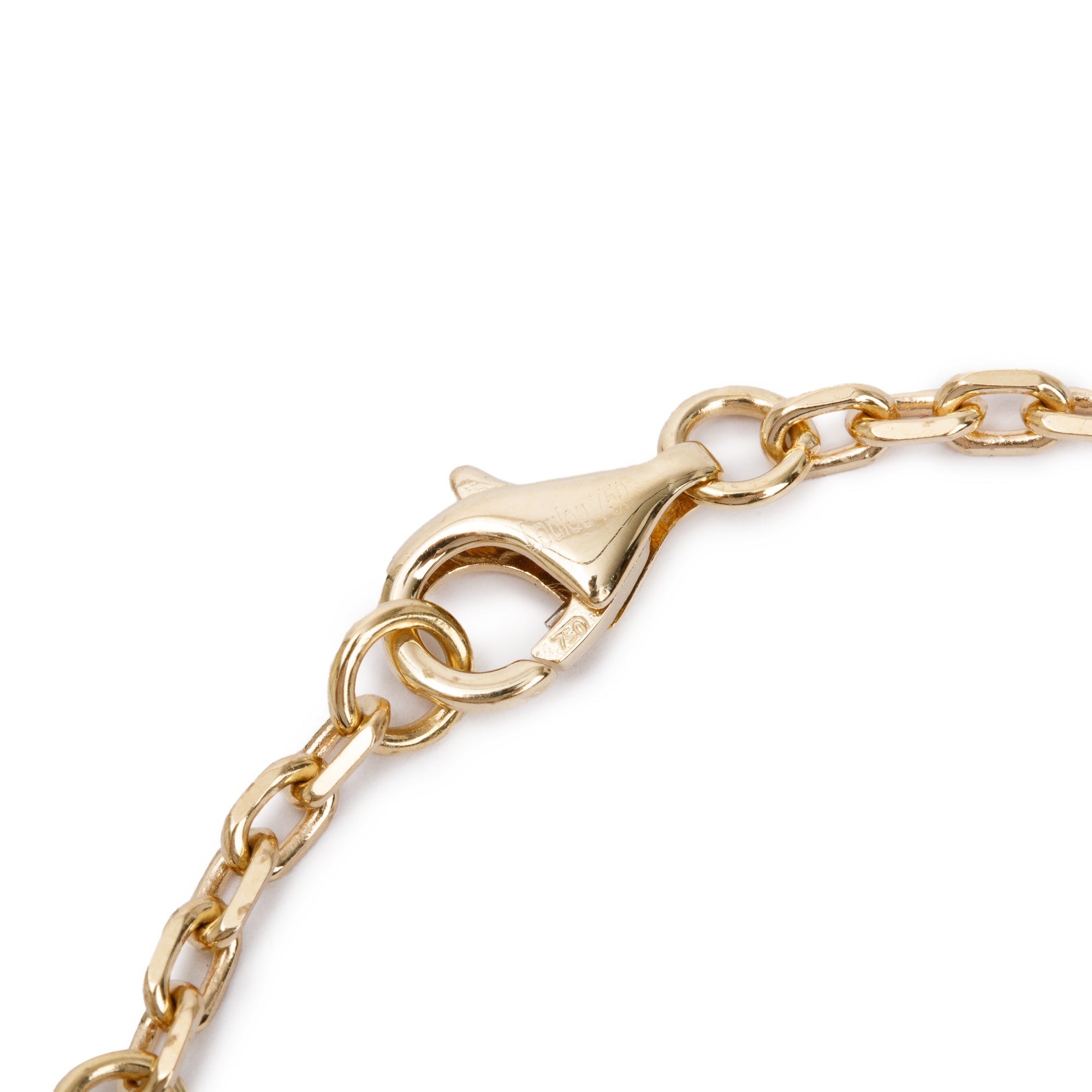 Loulou 18k Yellow Gold 1.09 tcw. Pave Diamond Station Link Bracelet