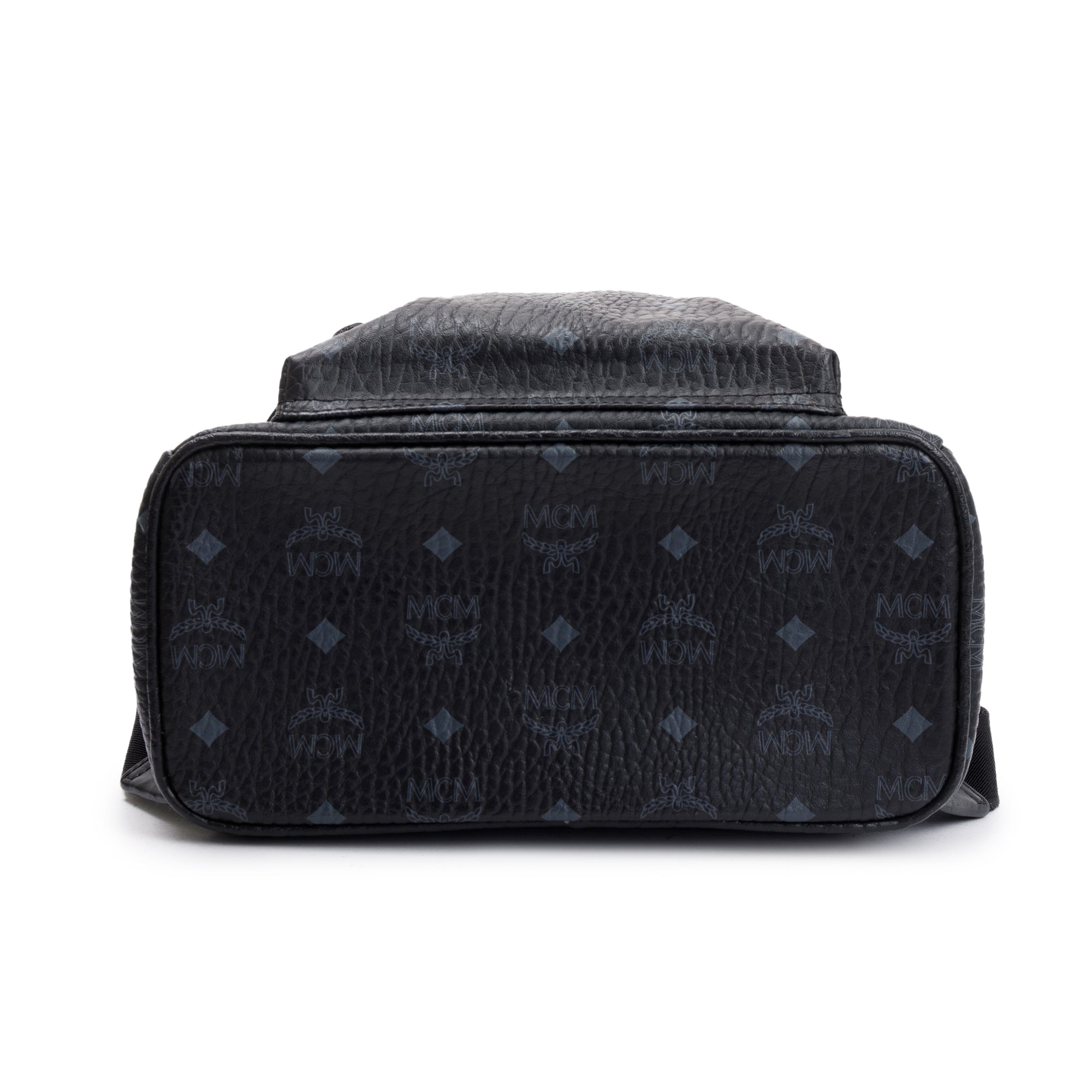 MCM Black Visetos Small Stark Classic Backpack