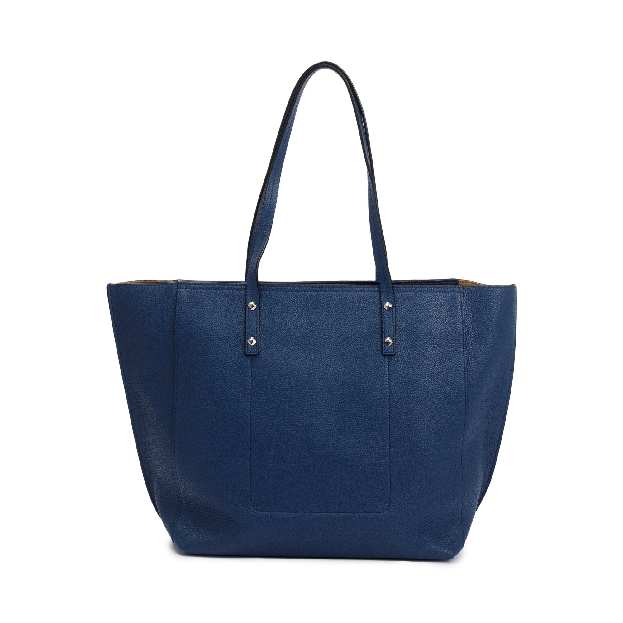 MCM Blue Leather Sophie Top Zip Shopper Tote