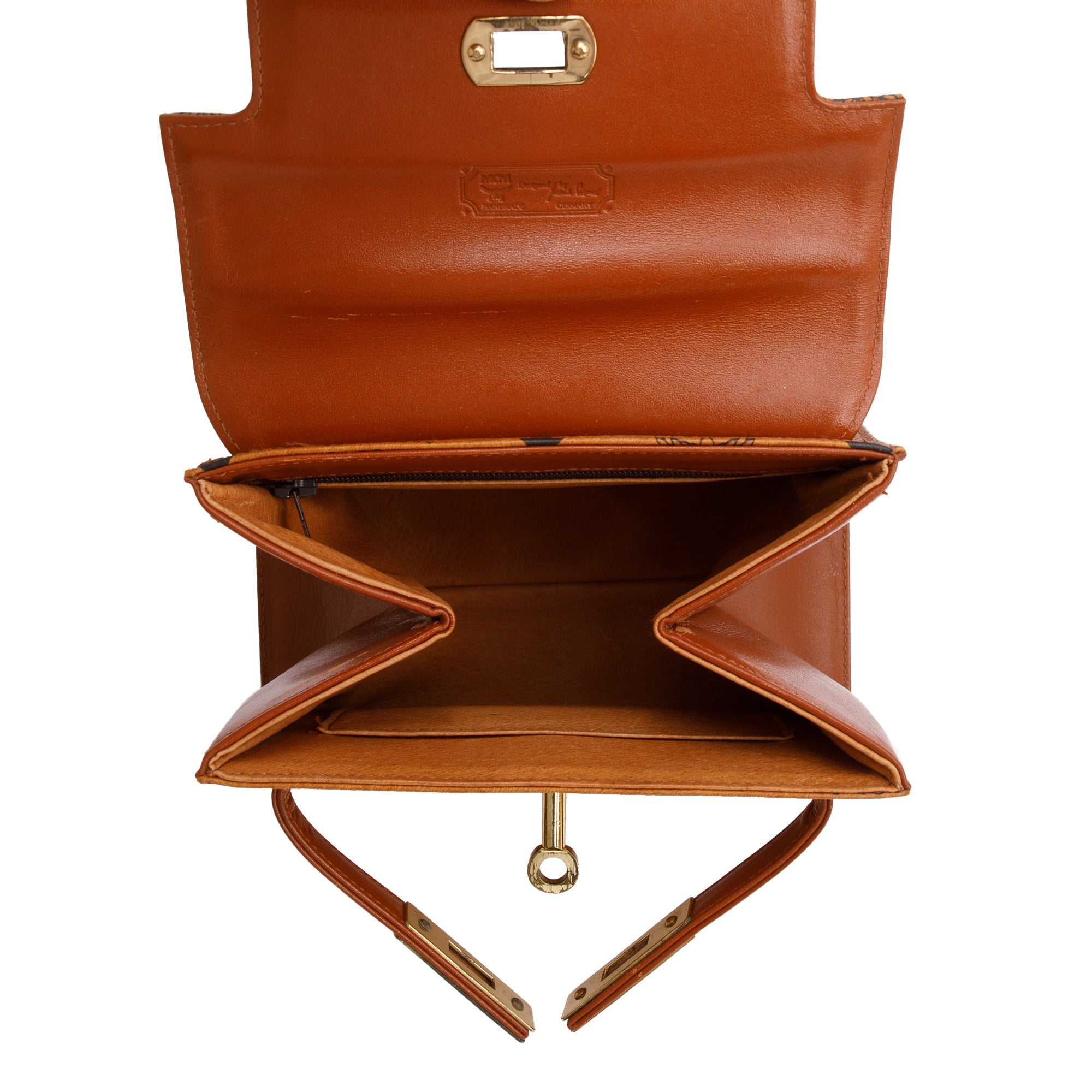 MCM Cagnac Visetos Mini Kelly Bag