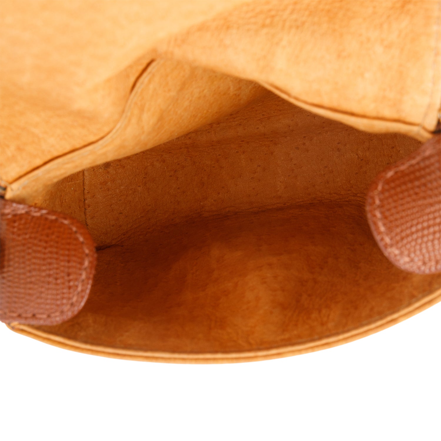 MCM Cognac Visetos Chain Card Holder Crossbody