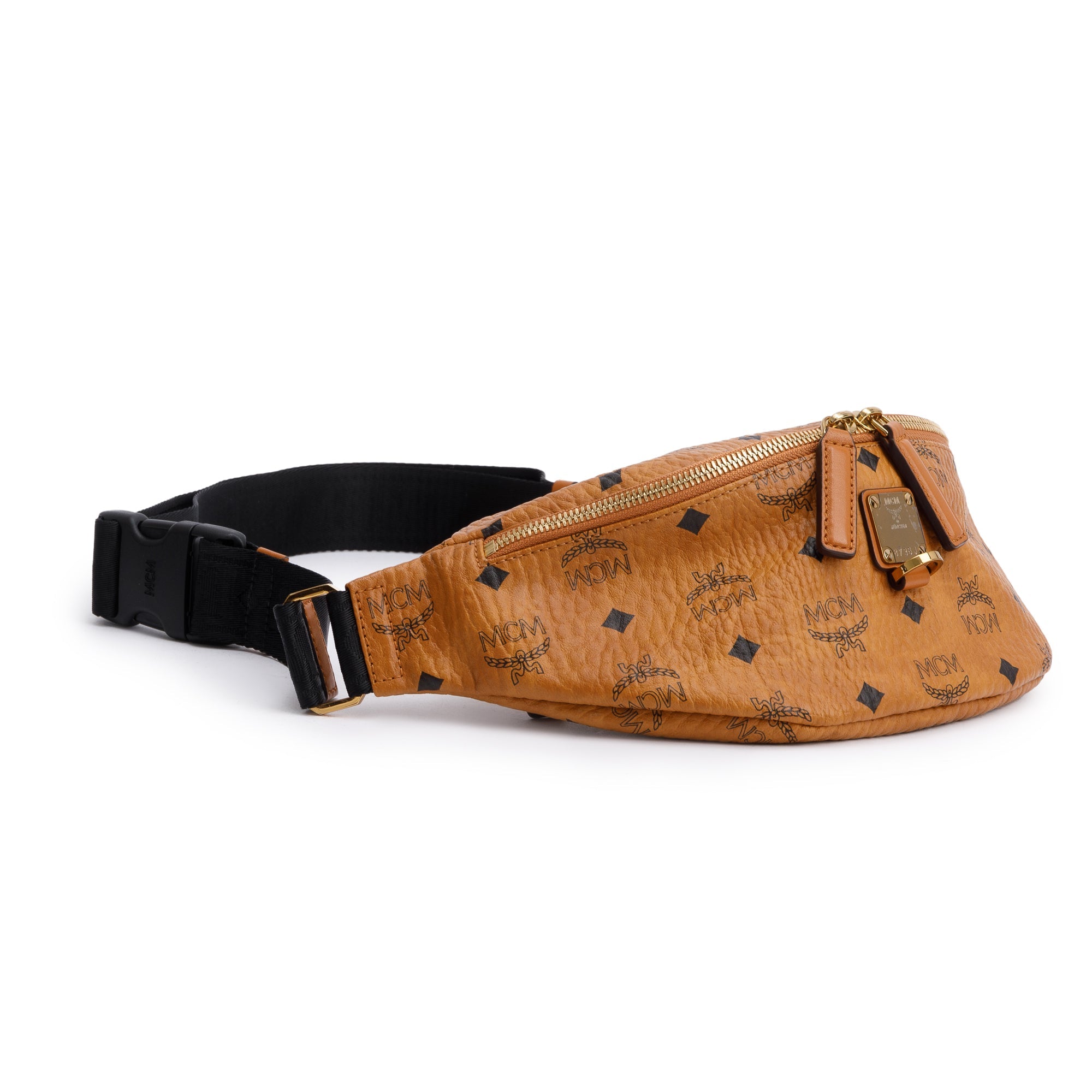 MCM Cognac Visetos Fursten Belt Bag