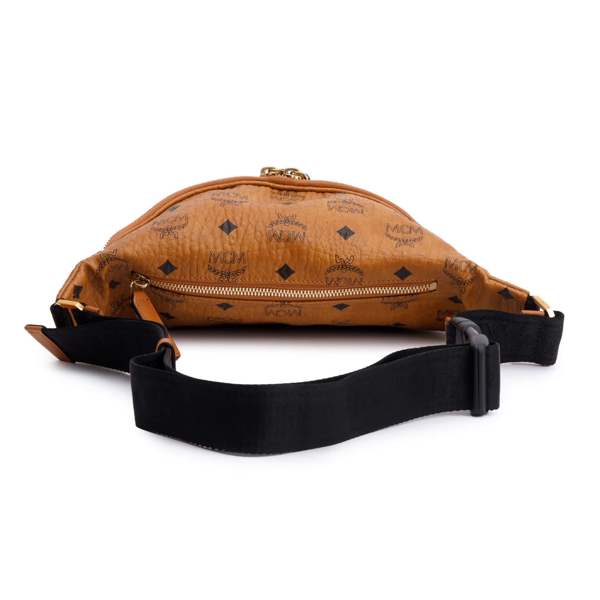 MCM Cognac Visetos Fursten Belt Bag