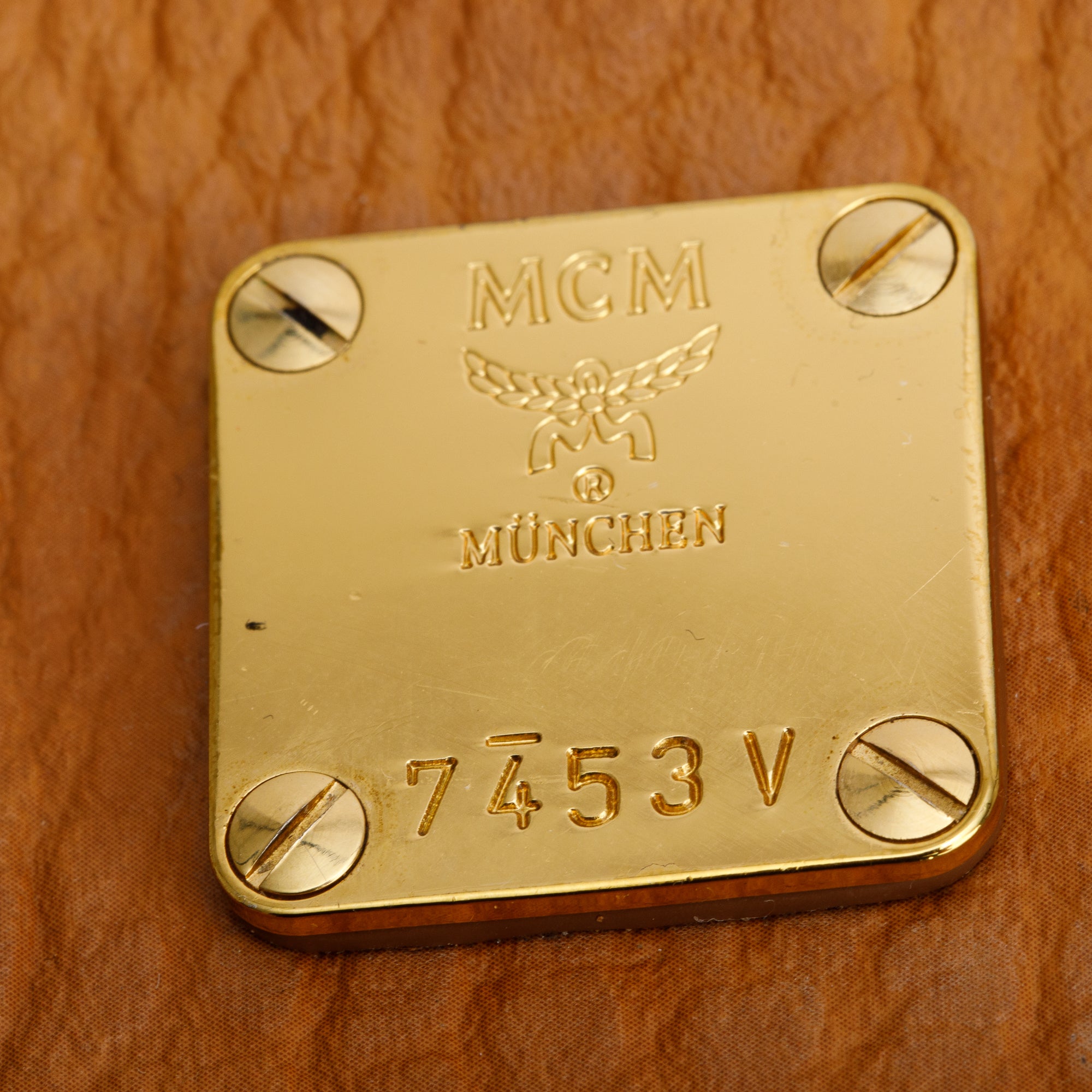 MCM Cognac Visetos Yellow Leather Klara Hobo w/ Strap