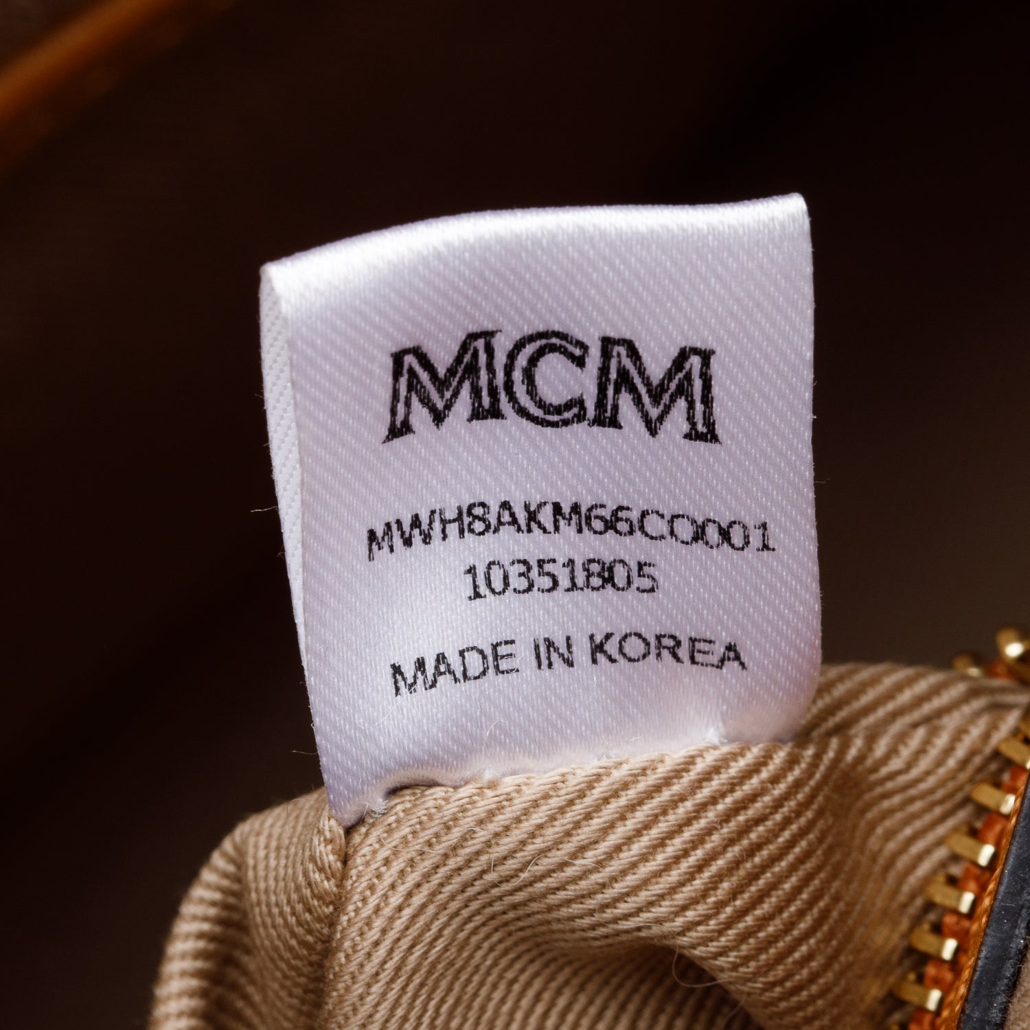 MCM Cognac Visetos Yellow Leather Klara Hobo w/ Strap & Card