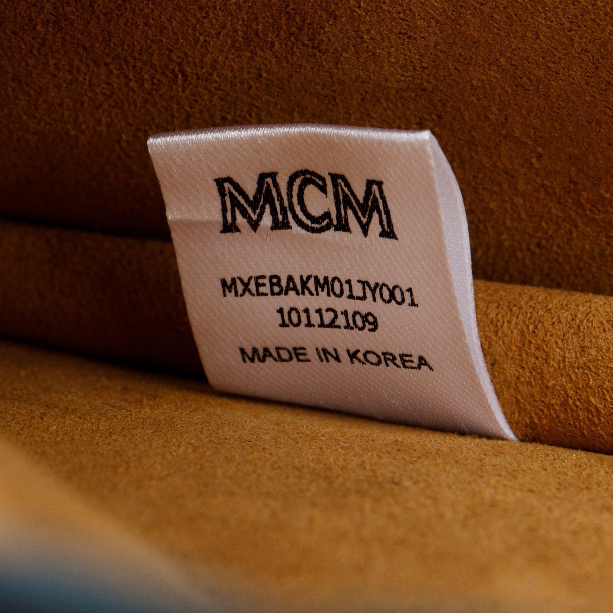 MCM Deep Teal Leather Ottomar Wallet on Chain w/ Box