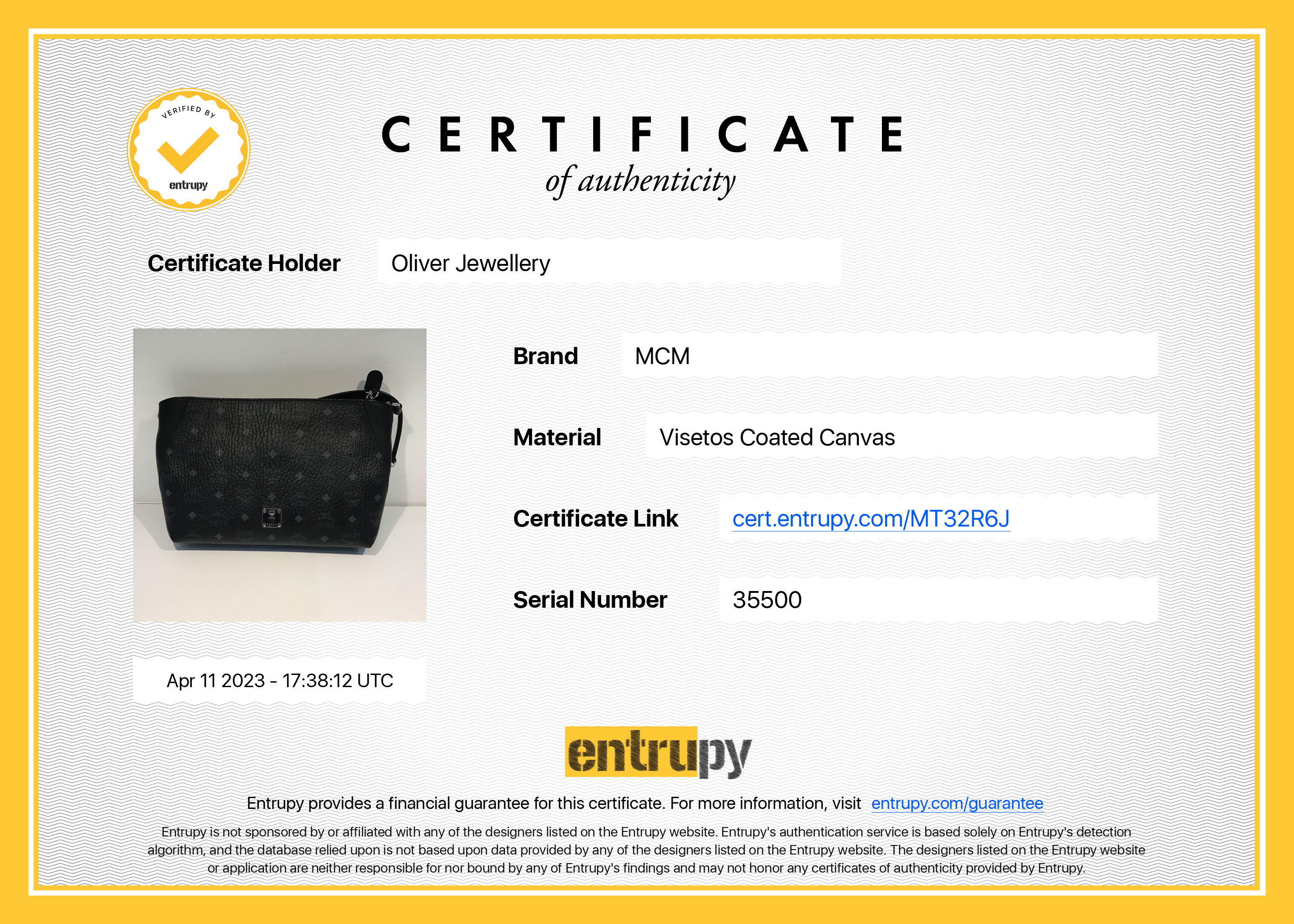 MCM Medium Visetos Klara Hobo Bag w/ Strap