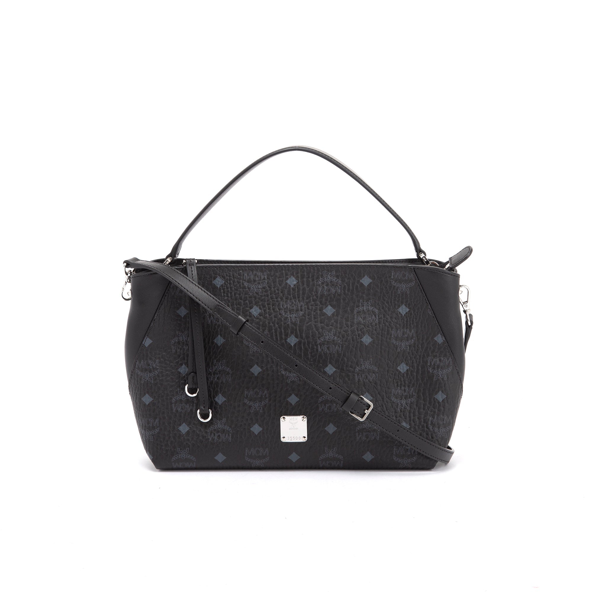 MCM Medium Visetos Klara Hobo Bag w/ Strap