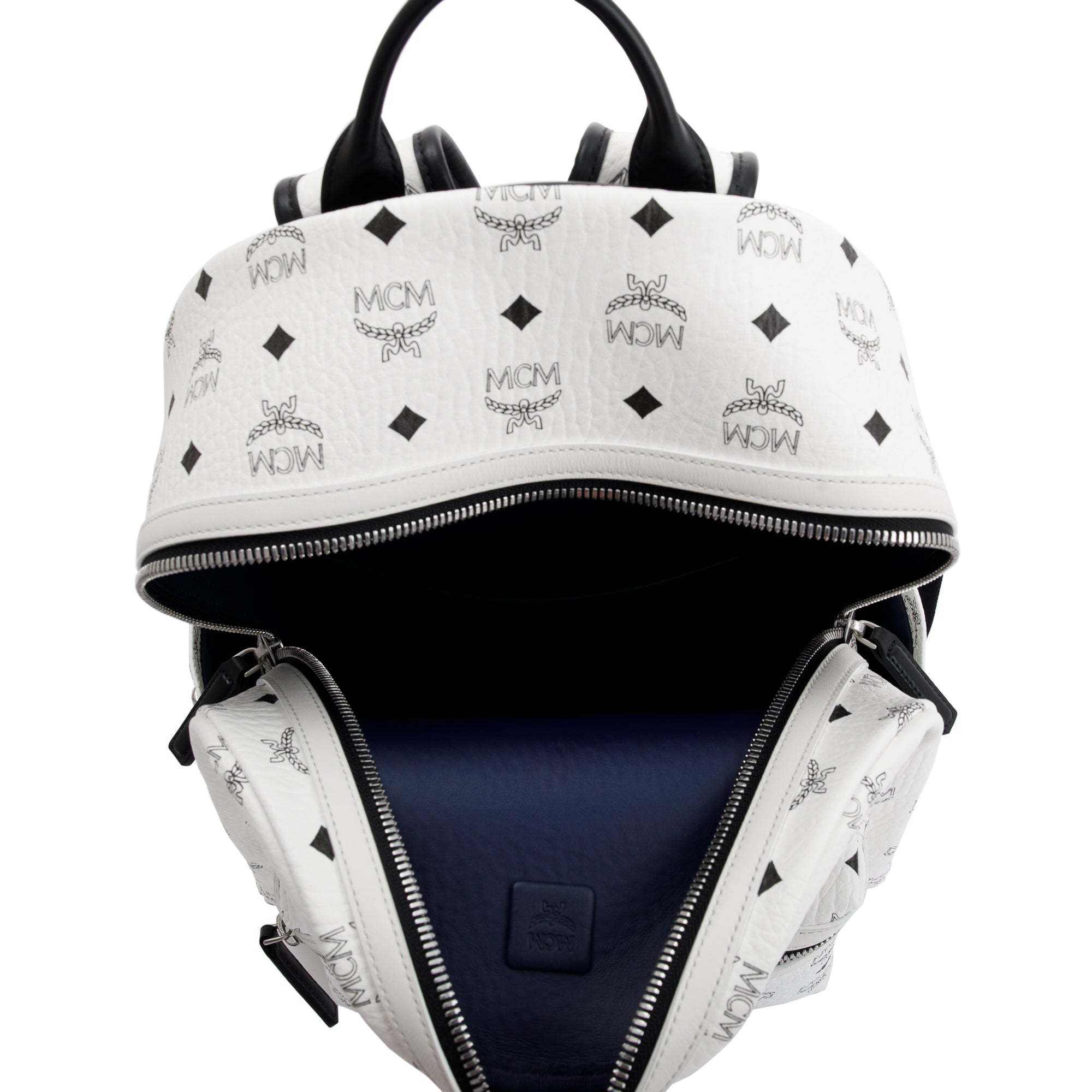 MCM Medium Visetos Stark Side Studs Backpack