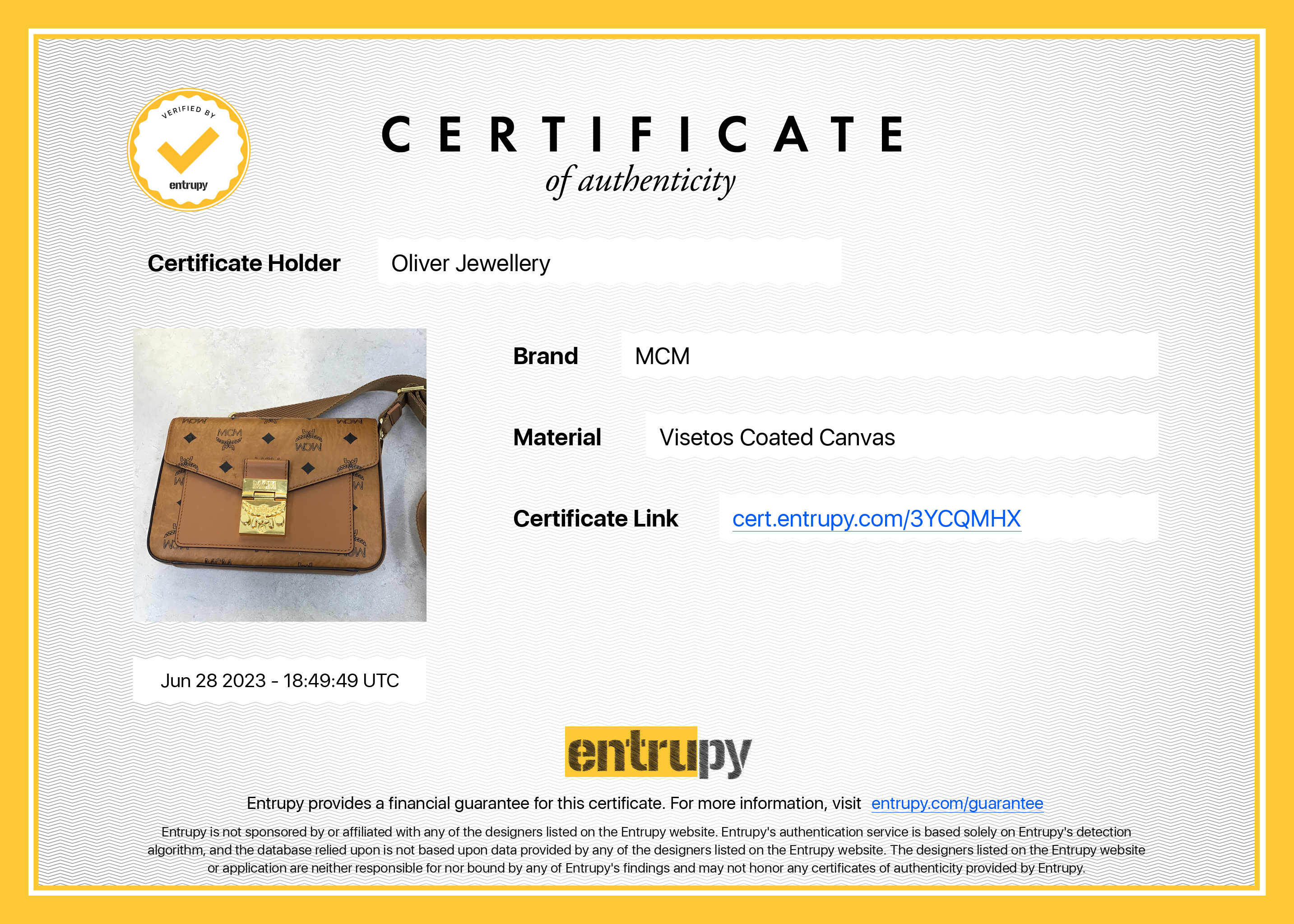 MCM Small Visetos Millie Crossbody Bag