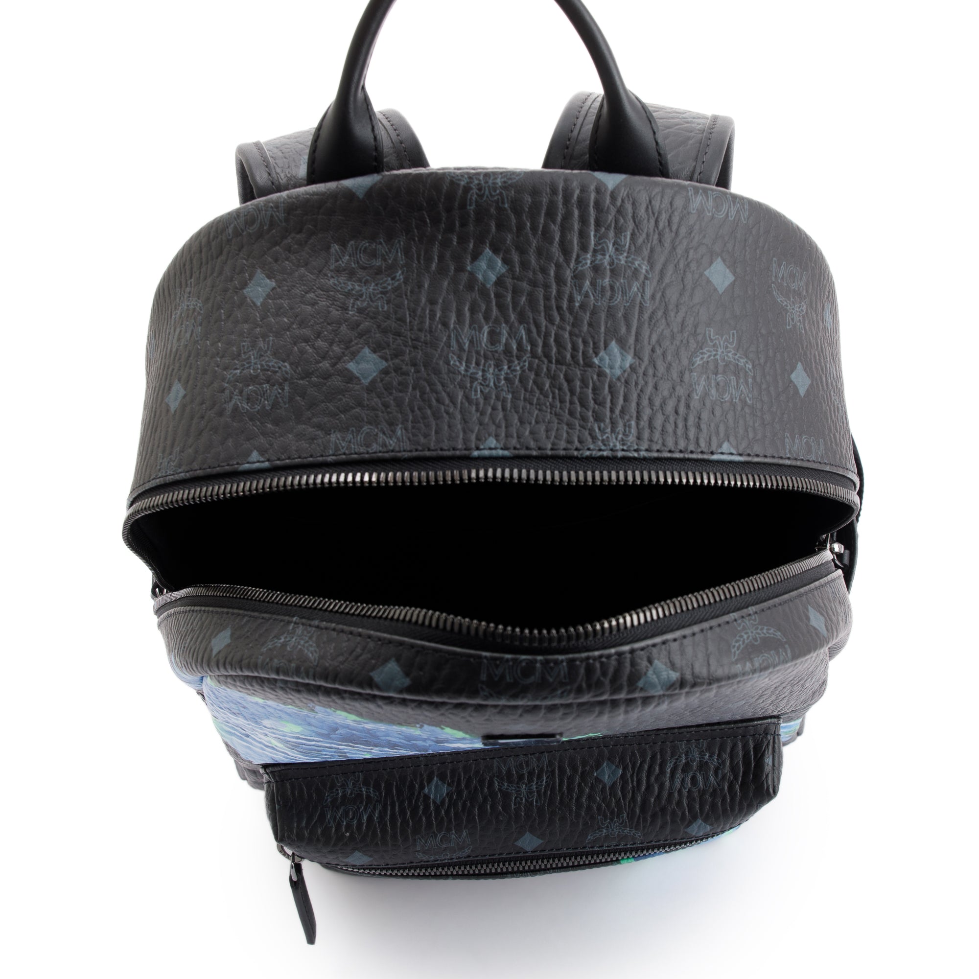 MCM Visetos Stark Tech Flower Backpack