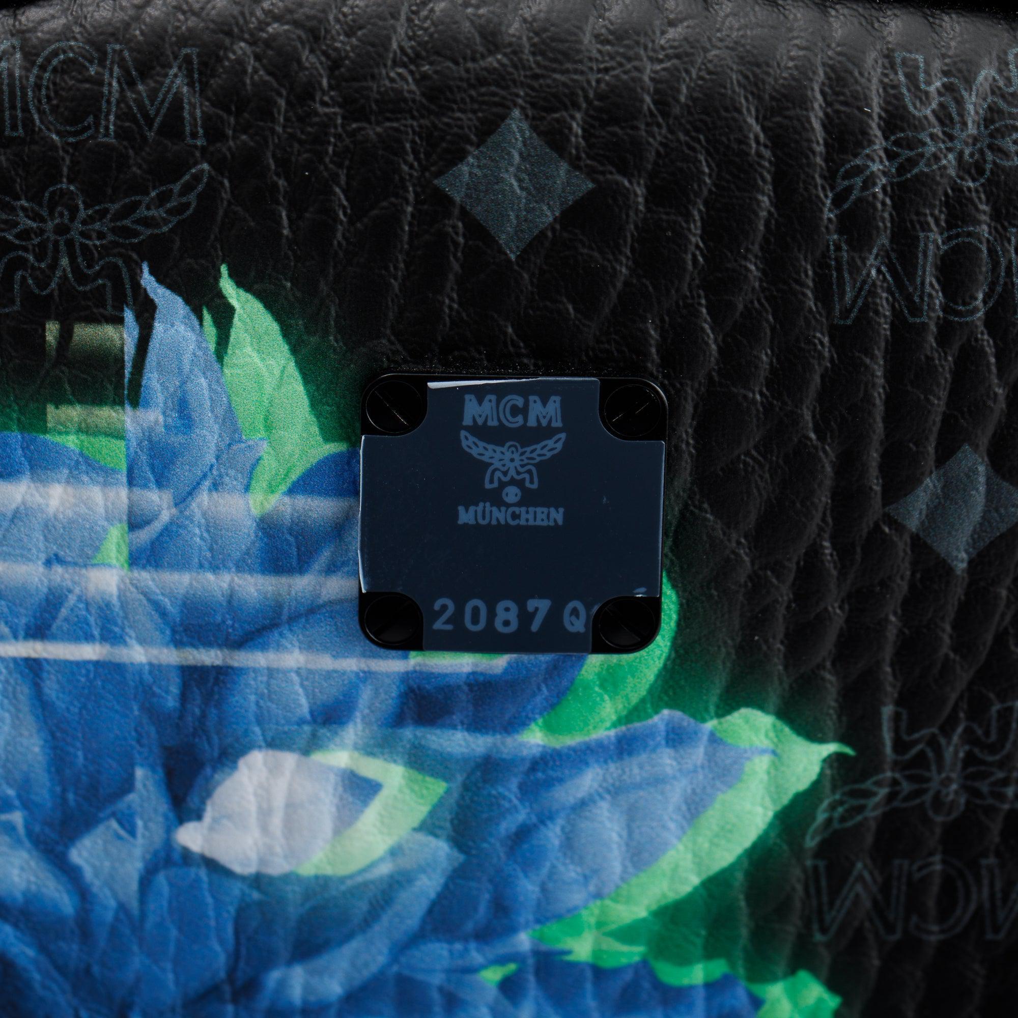 MCM Visetos Stark Tech Flower Backpack