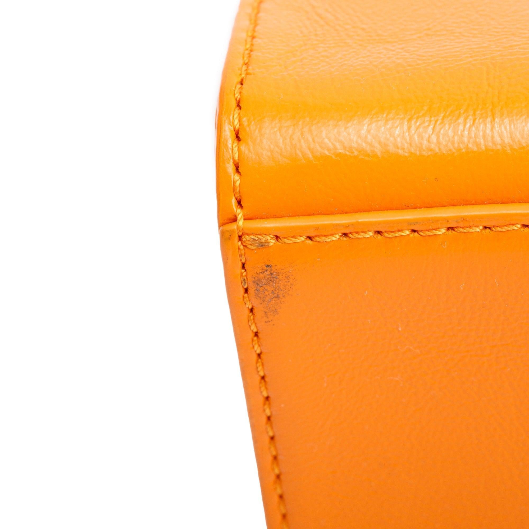 MCM x Phenomenon Orange Leather Mini P+M Tote