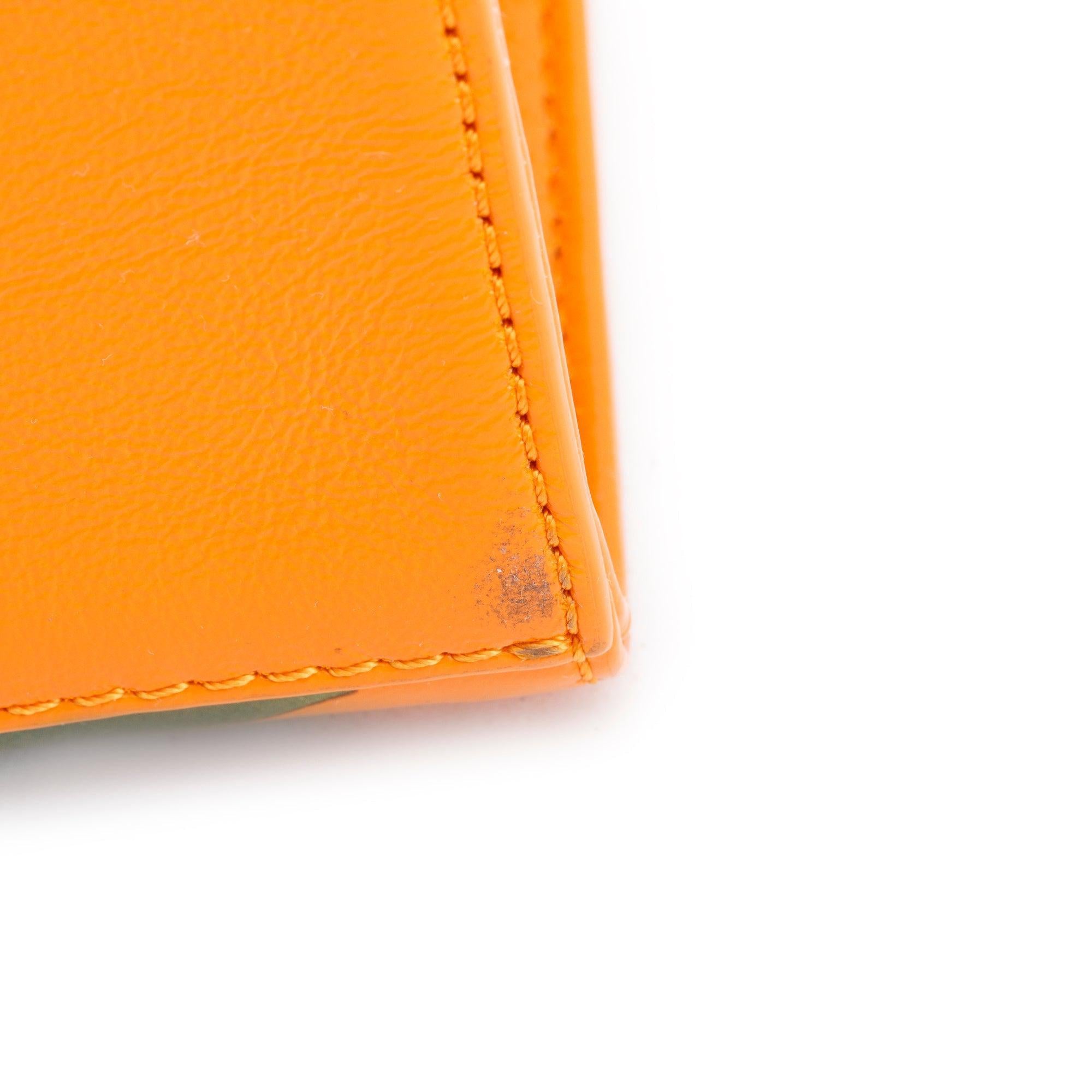 MCM x Phenomenon Orange Leather Mini P+M Tote