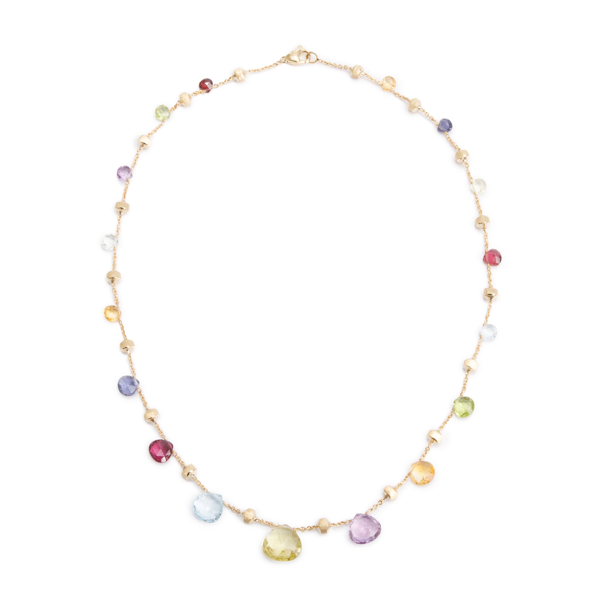 Marco Bicego 18k Yellow Gold Multi-Stone Collar Necklace w/ Box