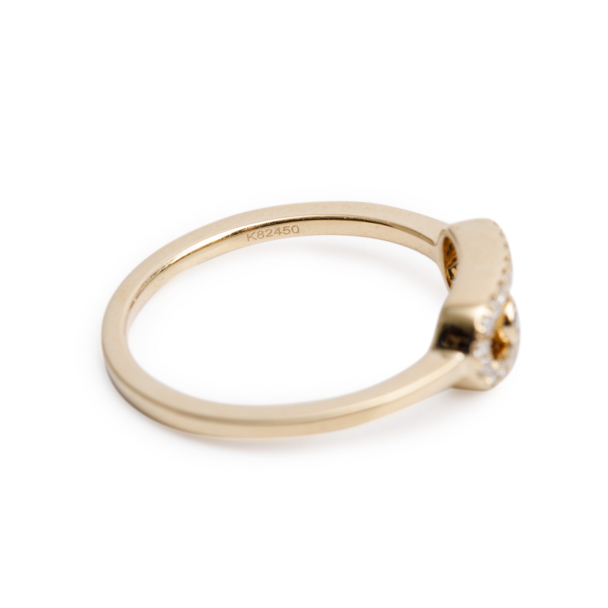Messika 18k Yellow Gold Diamond Move Uno Ring, Size 3.75