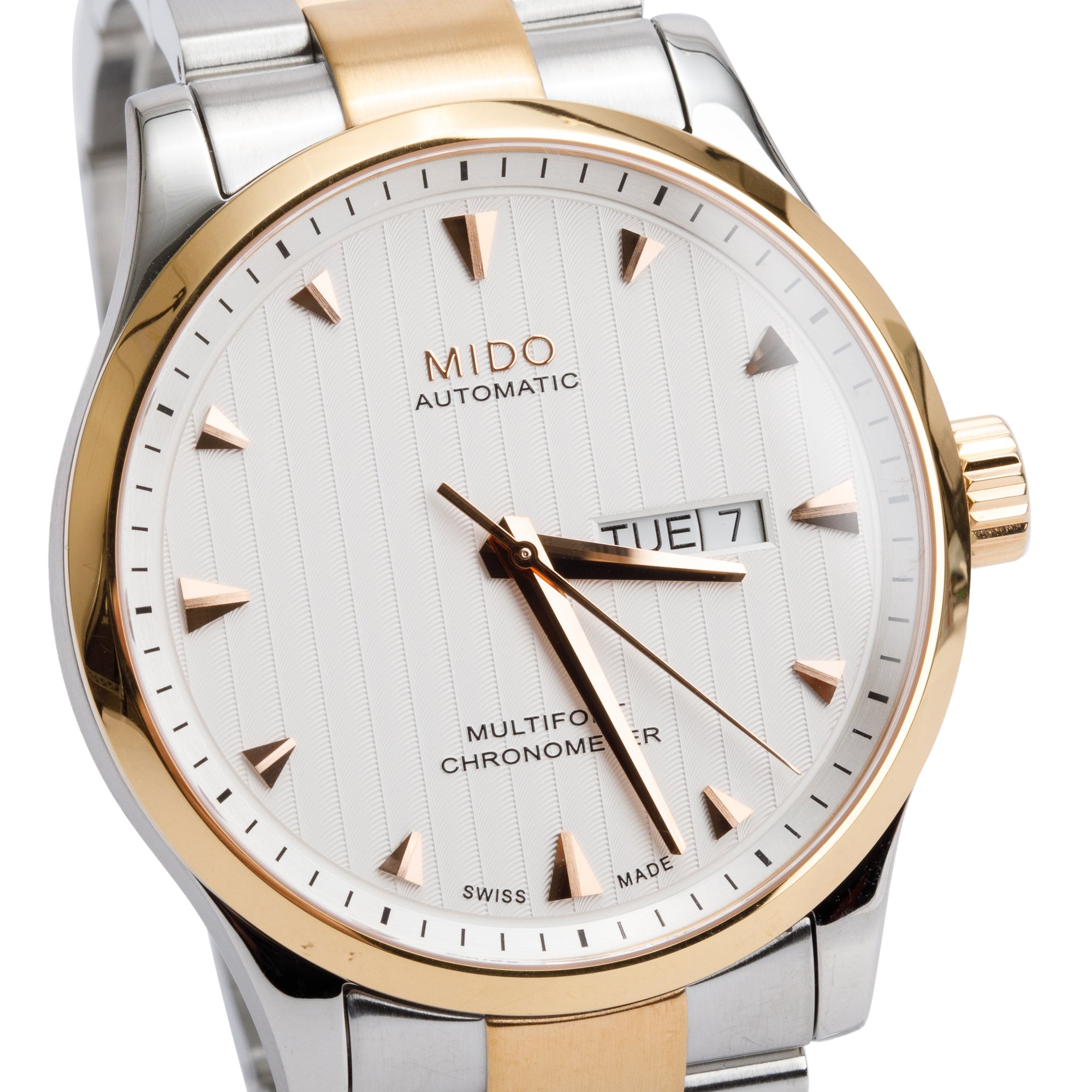 Mido Two-Tone Stainless Steel Multifort 42 MM Automatic Watch w/ Box