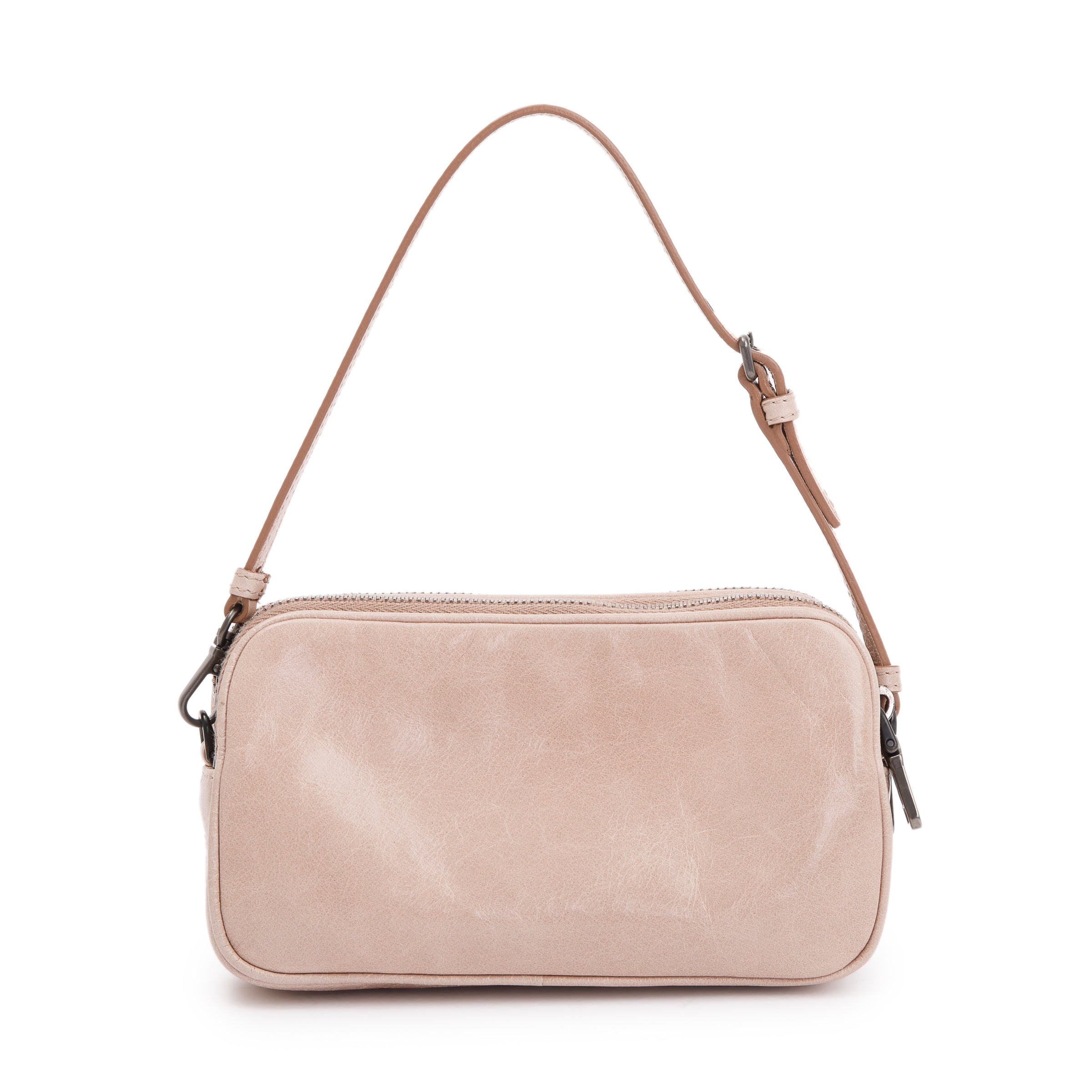 Miu Miu Beige Vitello Shine Studded Wristlet Bag w/ Box