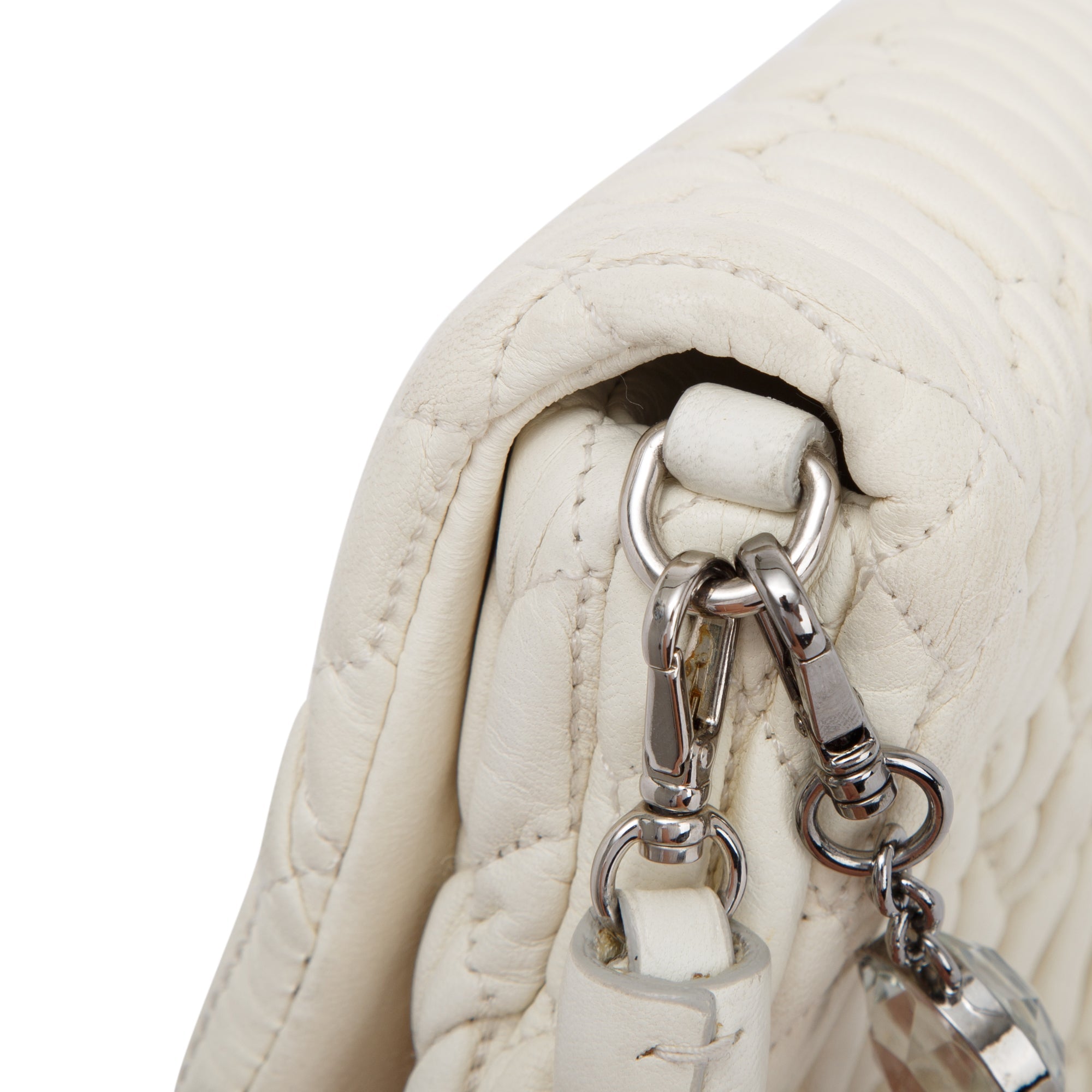 Miu Miu Nappa Iconic Crystal Cloque Shoulder Bag w/ Authenticity Card