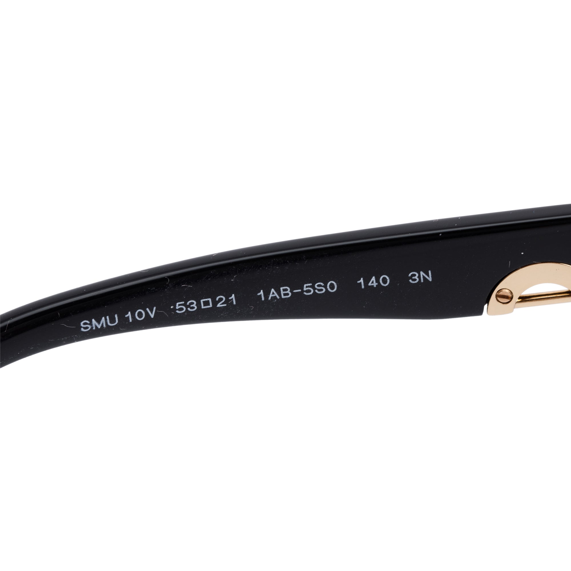 Miu Miu SMU10V Black Acetate Cat Eye Sunglasses w/ Case