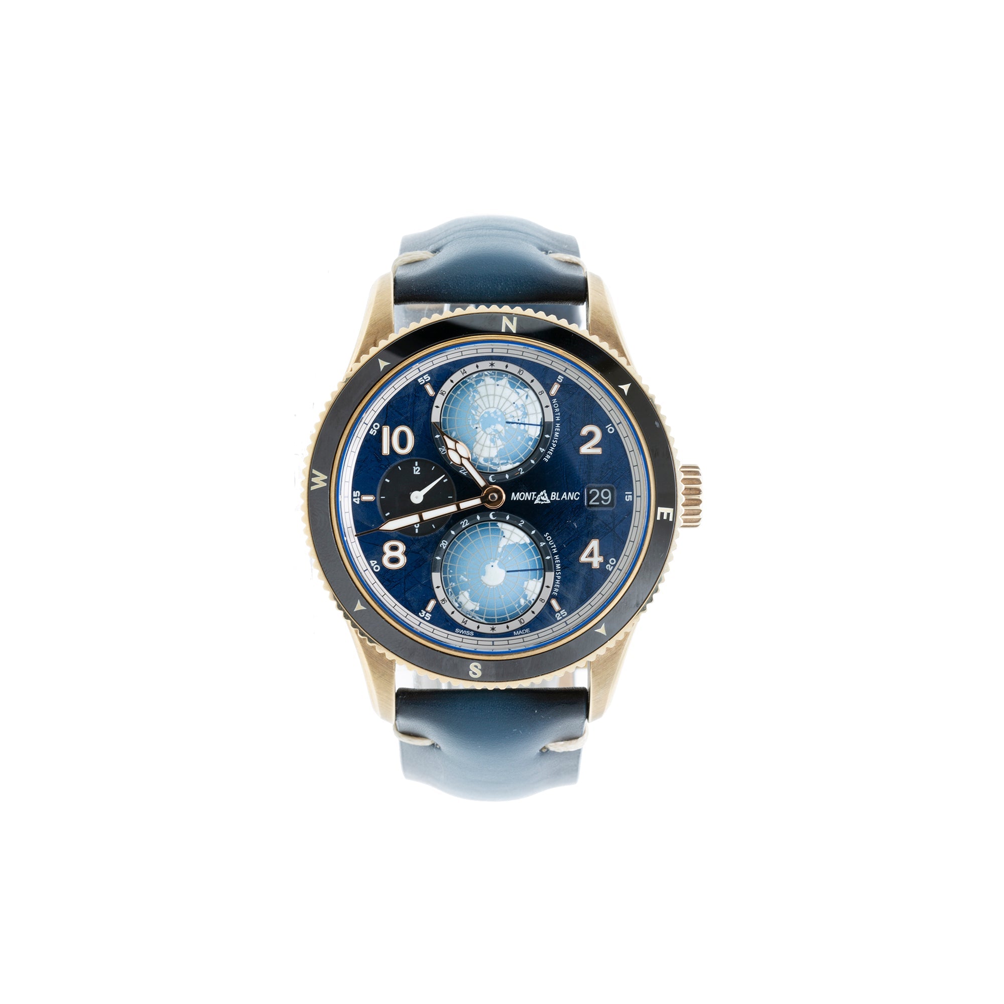 Montblanc 1858 Geosphere 0 Oxygen Limited Edition 42 MM Bronze Watch w/ Box