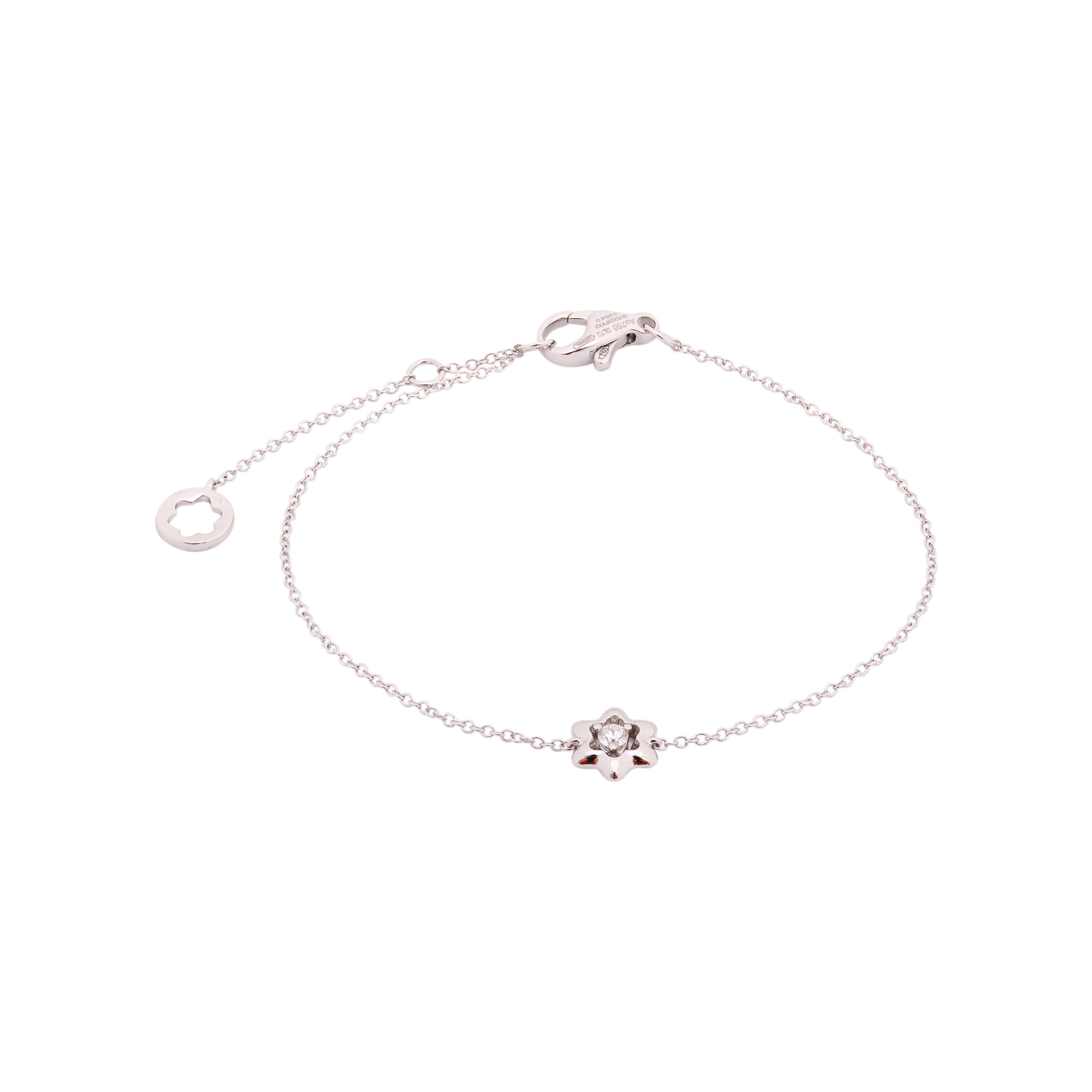 Montblanc 18k White Gold Diamond Souvenir d'Etoile Bracelet w/ Box & Certificate