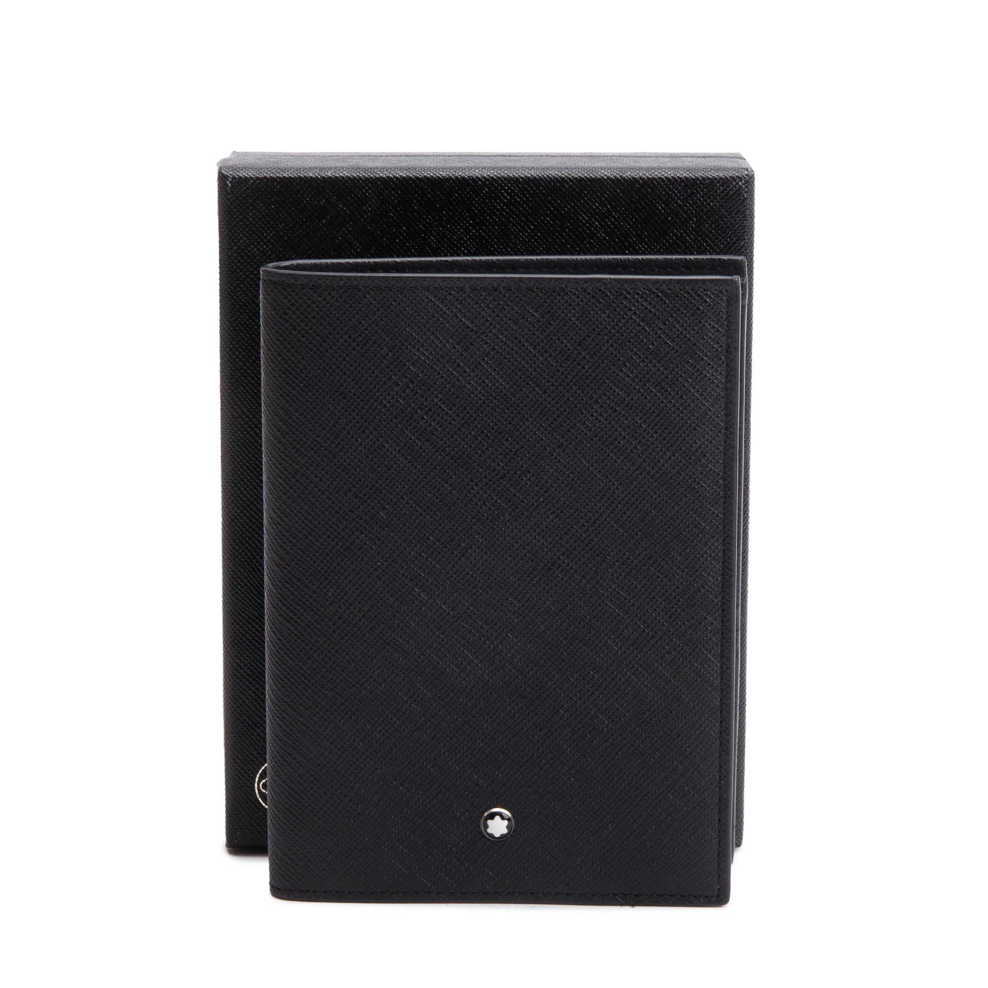 Montblanc 2023 Black Leather Sartorial Passport Holder w/ Box & Receipt